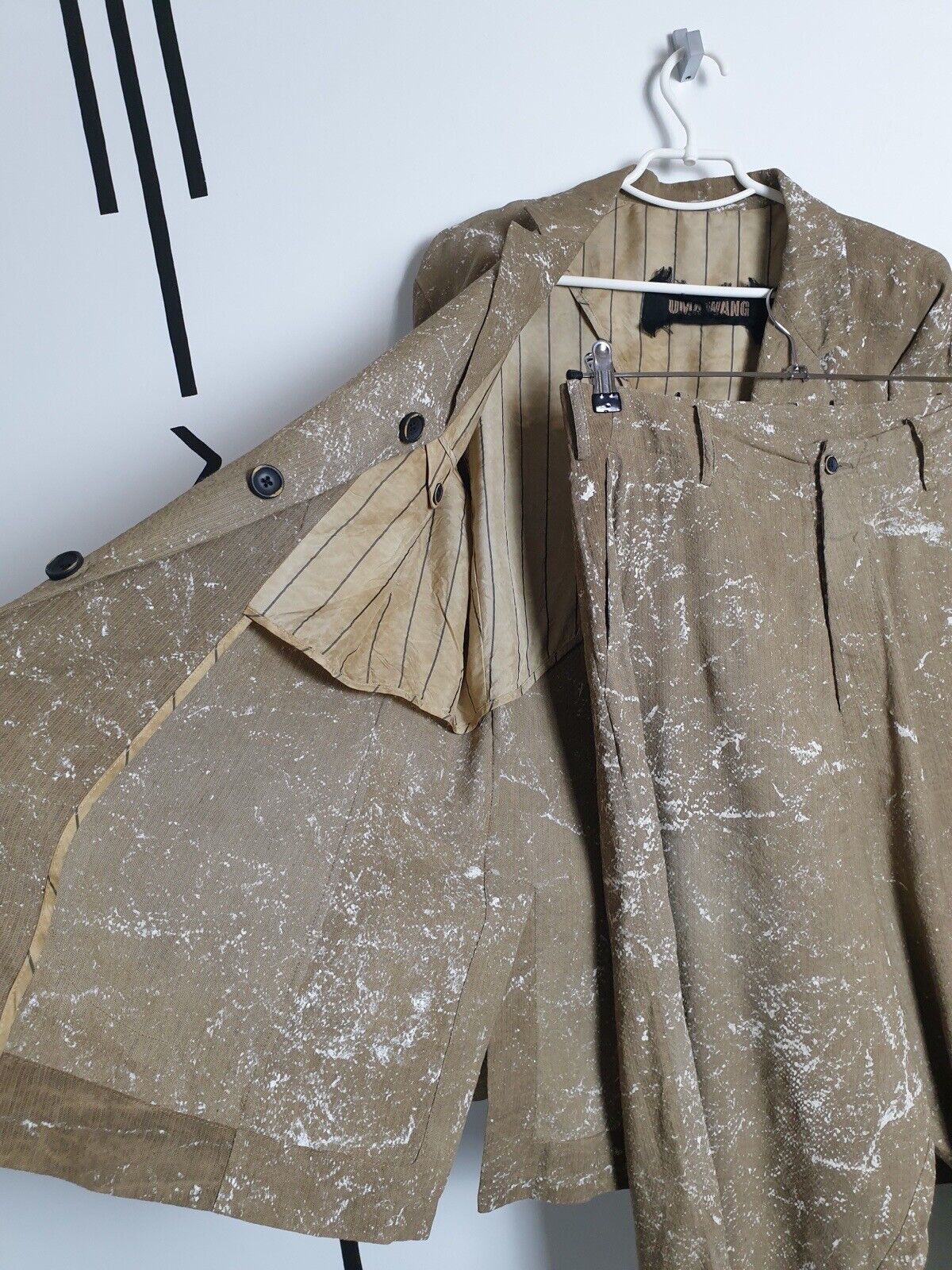 Uma Wang Uma Wang Suit Unisex Linen Blend Size M/L Size 38R - 9 Thumbnail