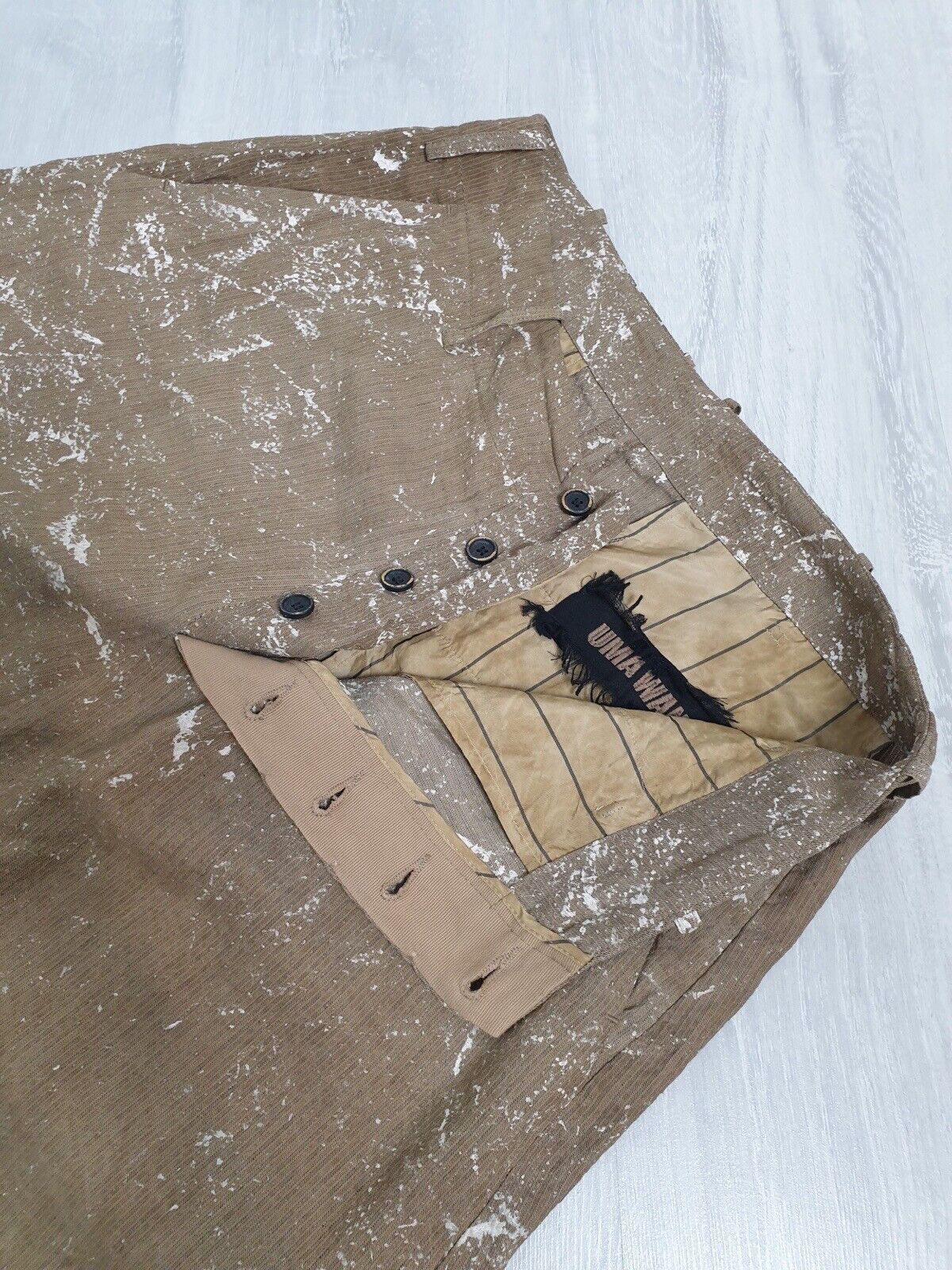 Uma Wang Uma Wang Suit Unisex Linen Blend Size M/L Size 38R - 12 Thumbnail