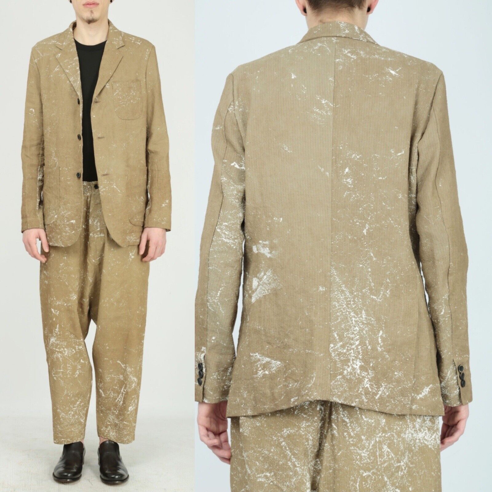 Uma Wang Uma Wang Suit Unisex Linen Blend Size M/L Size 38R - 1 Thumbnail