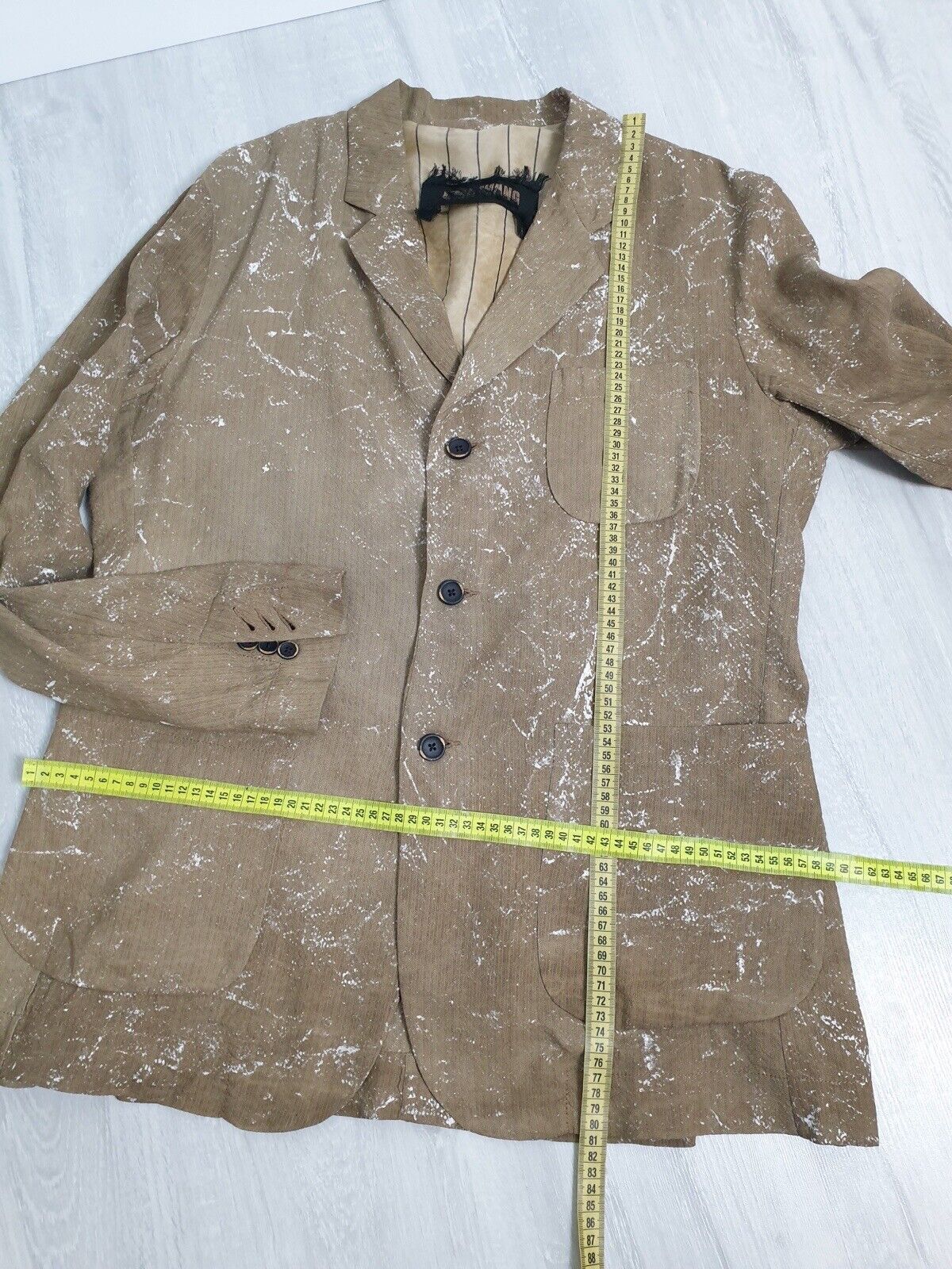 Uma Wang Uma Wang Suit Unisex Linen Blend Size M/L Size 38R - 16 Thumbnail