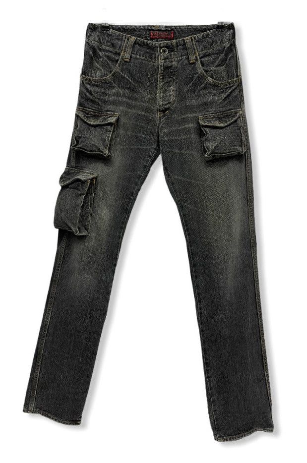 Johnbull vERY RARE! JOHN BULL Kojima Japan Bush Cargo Denim Pants Size US 28 / EU 44 - 2 Thumbnail