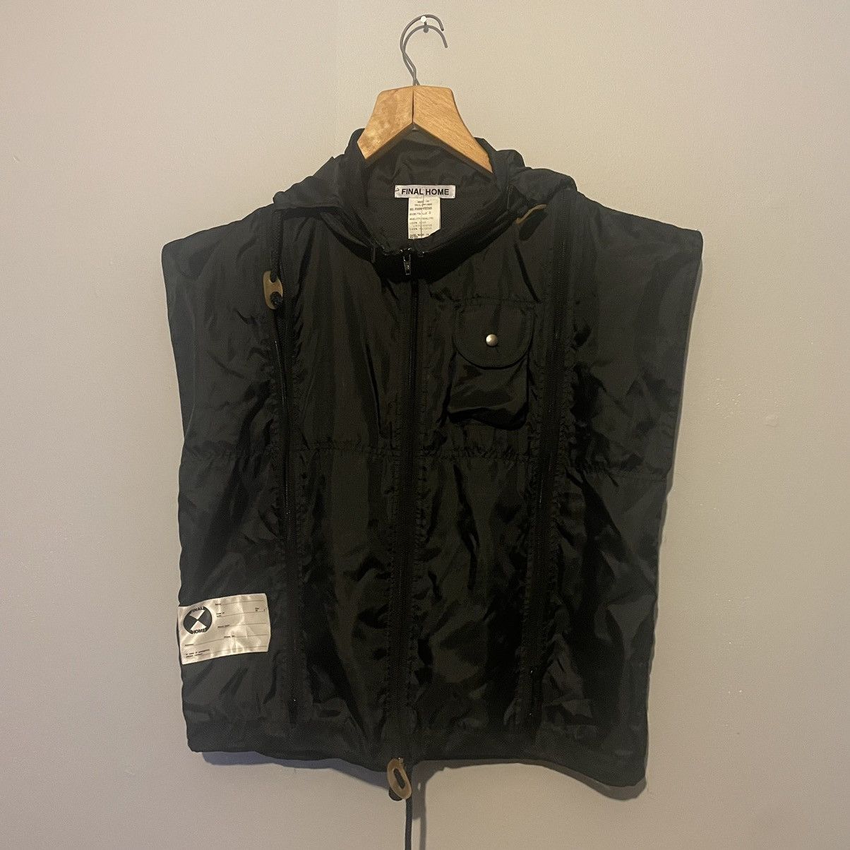 Final Home Final Home Black Nylon Zip Vest Size US S / EU 44-46 / 1 - 1 Thumbnail