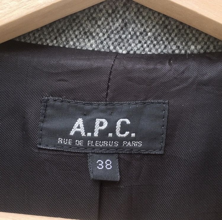 A.P.C. A.P.C Herringbone Wool Long Coat Size US M / EU 48-50 / 2 - 9 Thumbnail