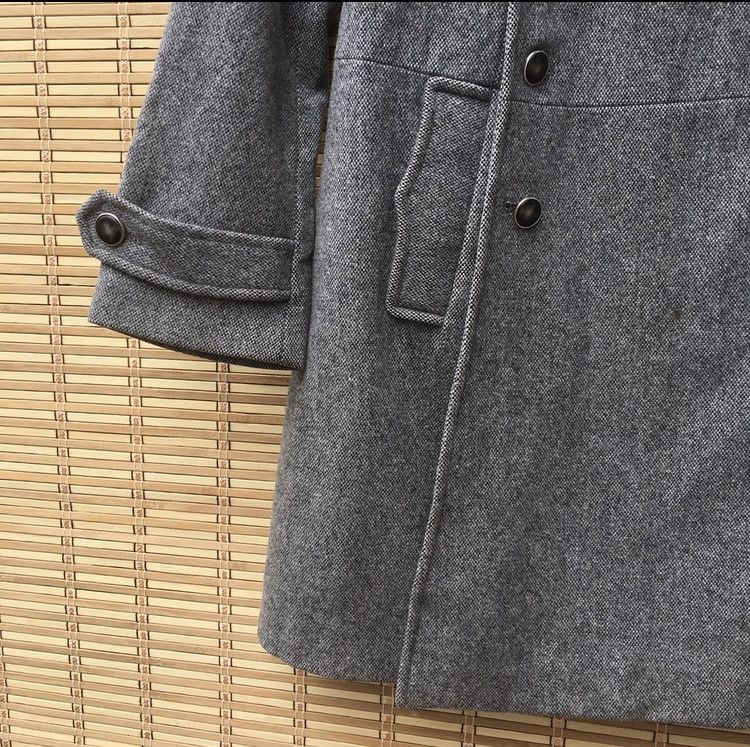 A.P.C. A.P.C Herringbone Wool Long Coat Size US M / EU 48-50 / 2 - 7 Thumbnail