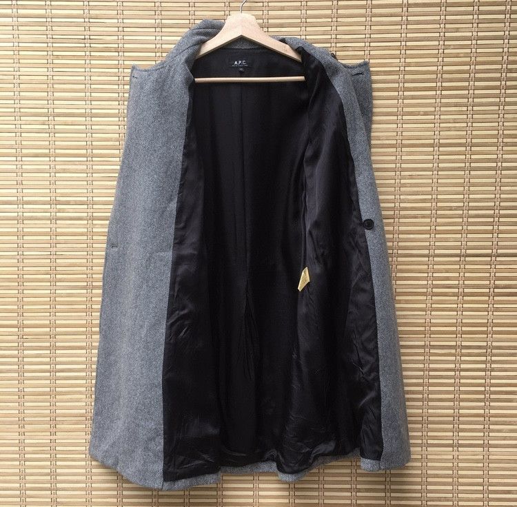 A.P.C. A.P.C Herringbone Wool Long Coat Size US M / EU 48-50 / 2 - 8 Thumbnail