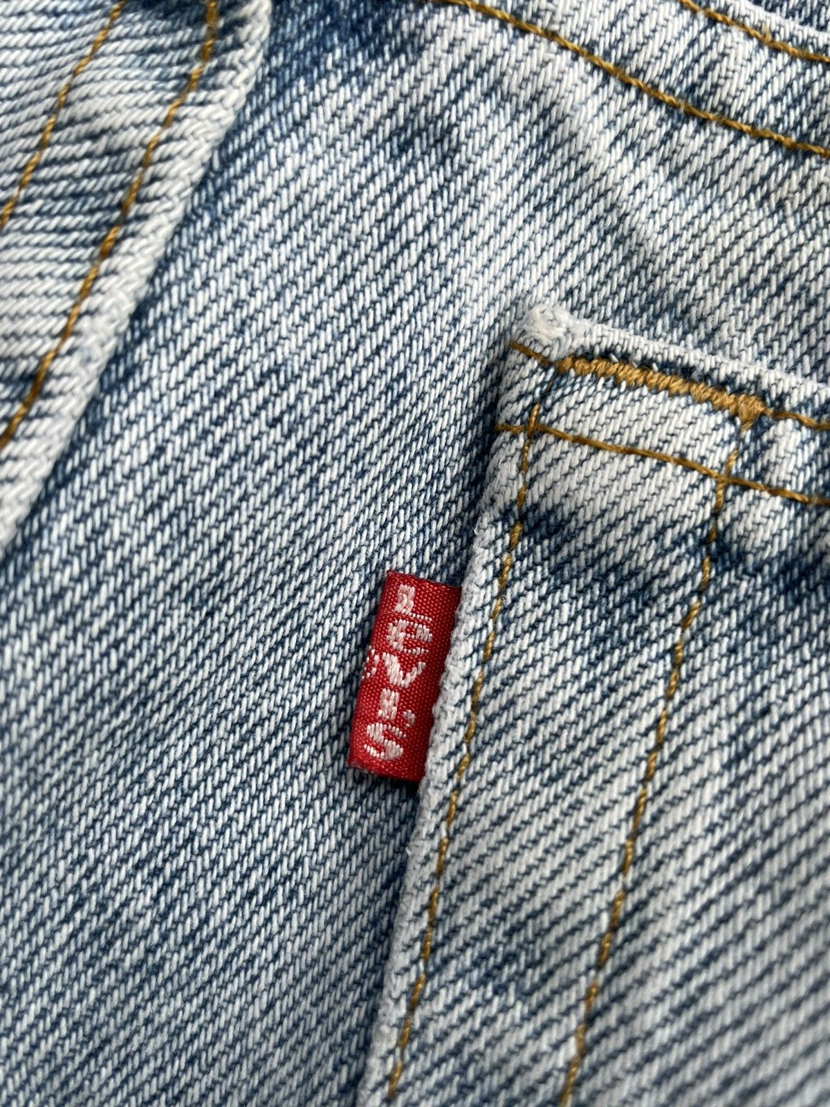 Levi's Vintage 1991 Levis 505 e Usa Aging Faded Distressed Size US 31 - 12 Thumbnail