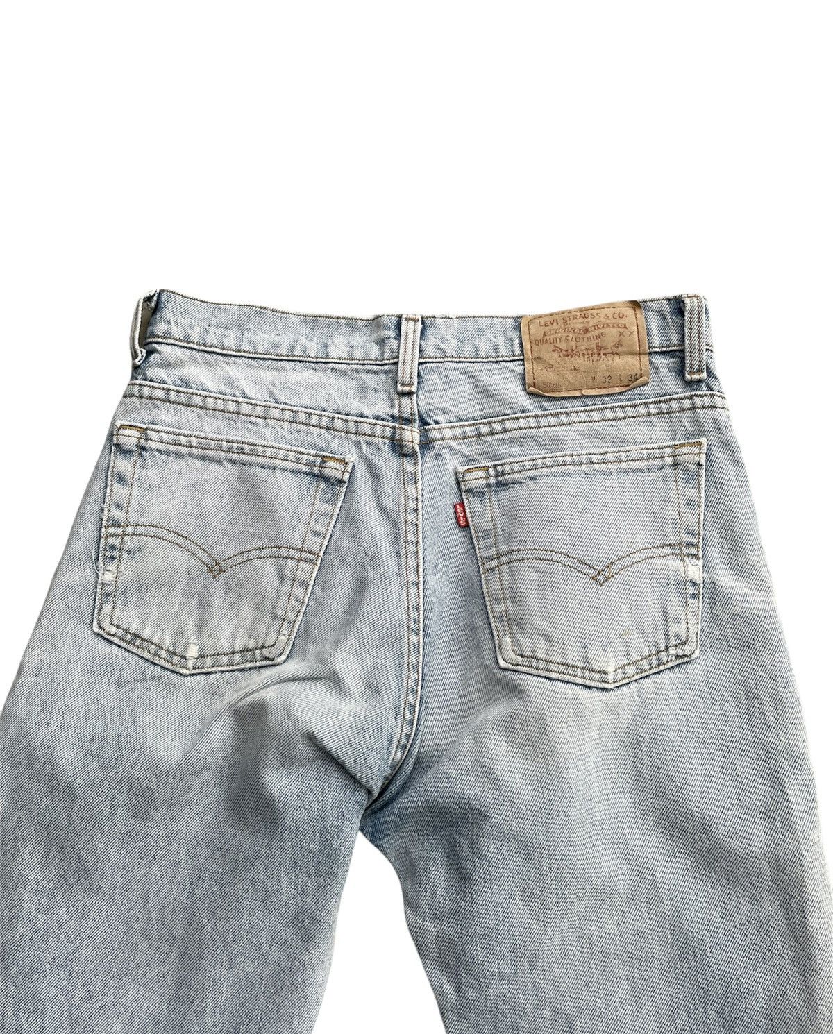 Levi's Vintage 1991 Levis 505 e Usa Aging Faded Distressed Size US 31 - 9 Thumbnail