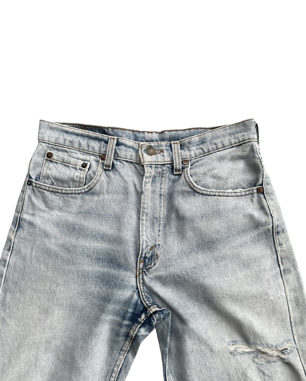 Levi's Vintage 1991 Levis 505 e Usa Aging Faded Distressed Size US 31 - 6 Thumbnail