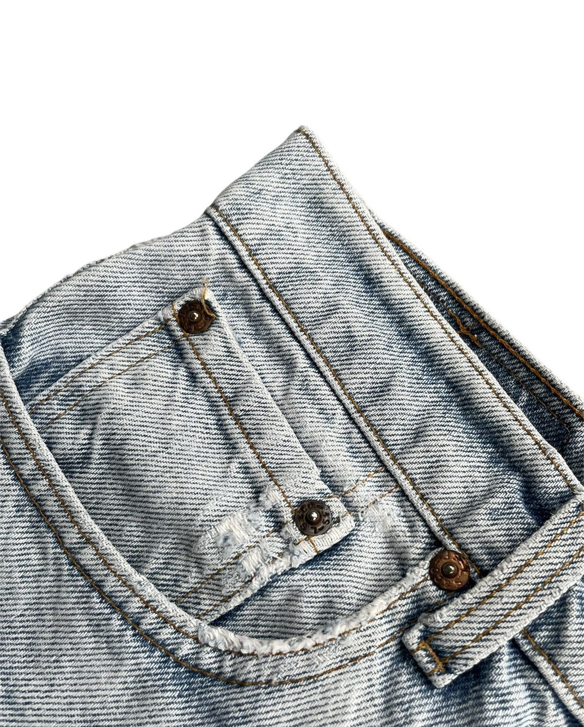 Levi's Vintage 1991 Levis 505 e Usa Aging Faded Distressed Size US 31 - 7 Thumbnail