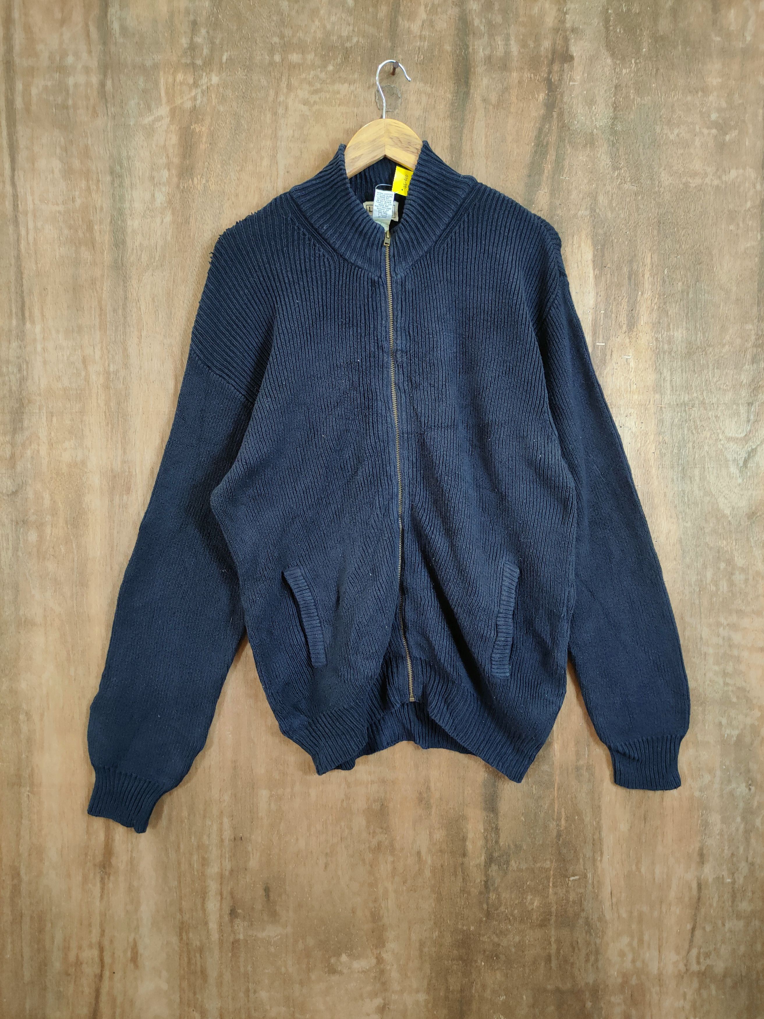 image of Homespun Knitwear Sweater Winter 46-610 in Blue, Men's (Size Medium)