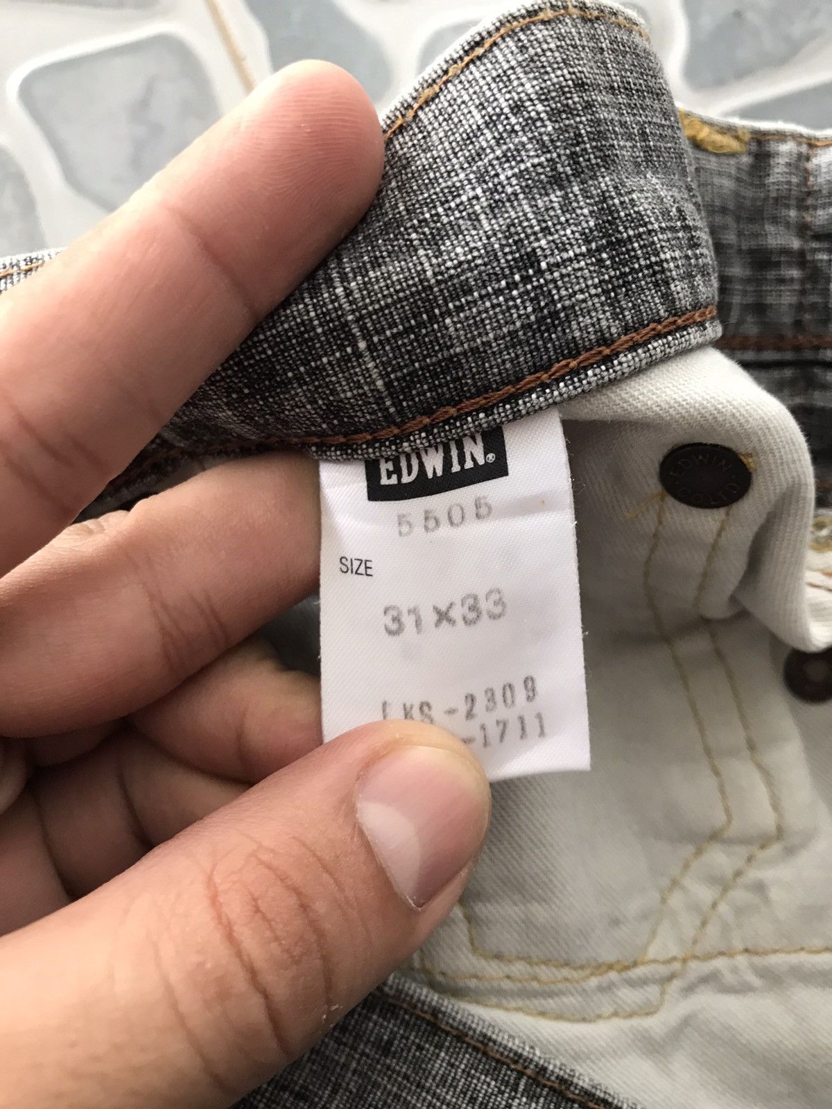 Edwin Vintage EDWIN 505ZX Selvedge Distressed Jeans Size US 32 / EU 48 - 15 Thumbnail