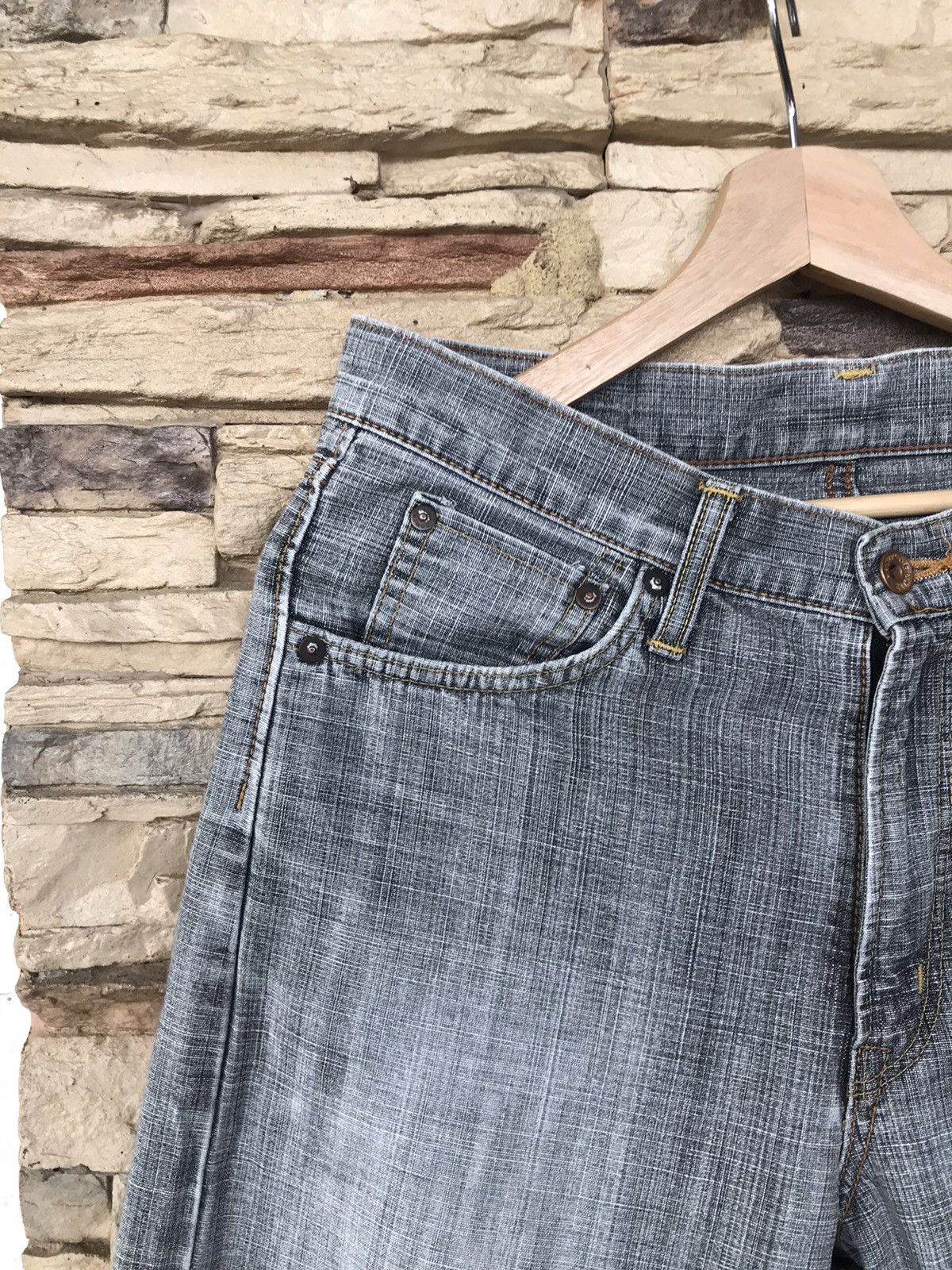 Edwin Vintage EDWIN 505ZX Selvedge Distressed Jeans Size US 32 / EU 48 - 5 Thumbnail