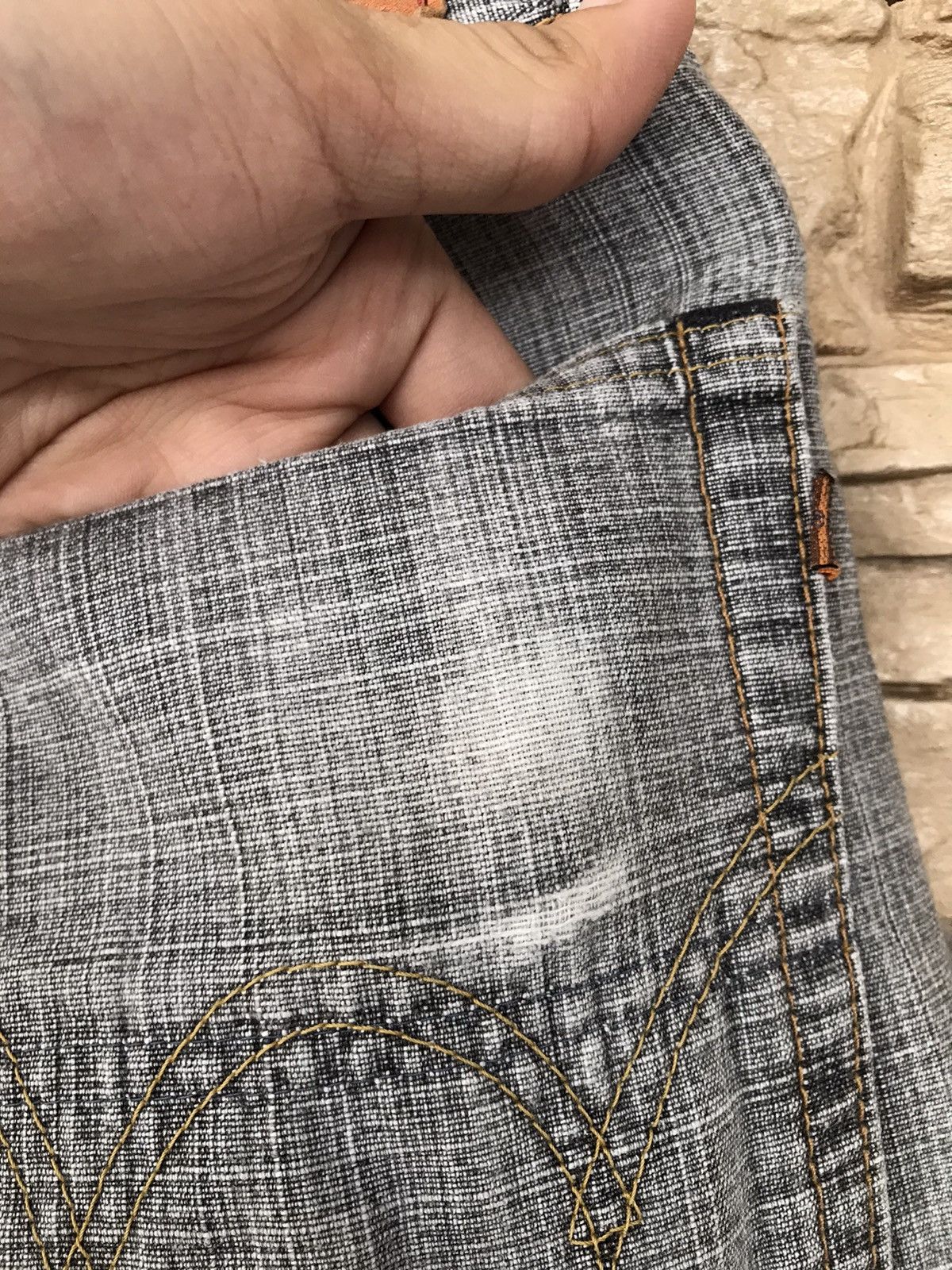 Edwin Vintage EDWIN 505ZX Selvedge Distressed Jeans Size US 32 / EU 48 - 14 Thumbnail