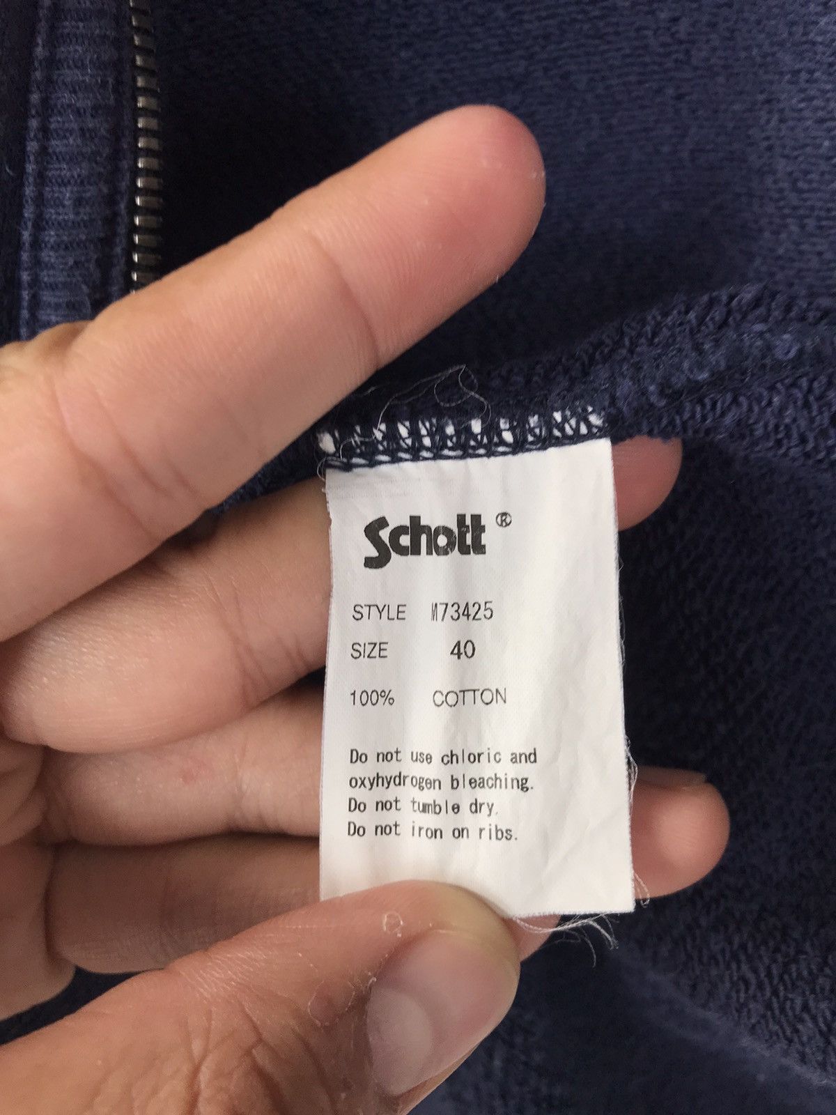 Schott × Vintage Distressed Schott Usa Sweater Hoodies Size US M / EU 48-50 / 2 - 12 Thumbnail