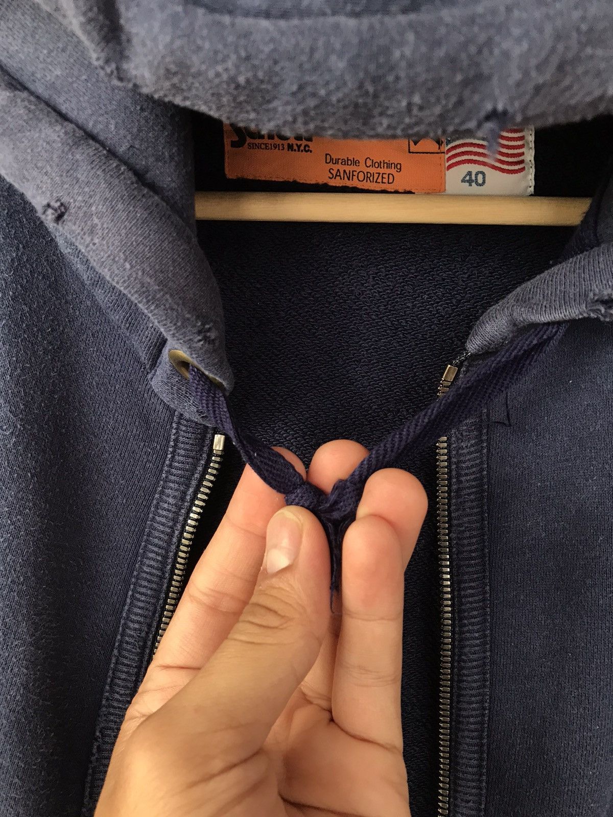Schott × Vintage Distressed Schott Usa Sweater Hoodies Size US M / EU 48-50 / 2 - 11 Thumbnail