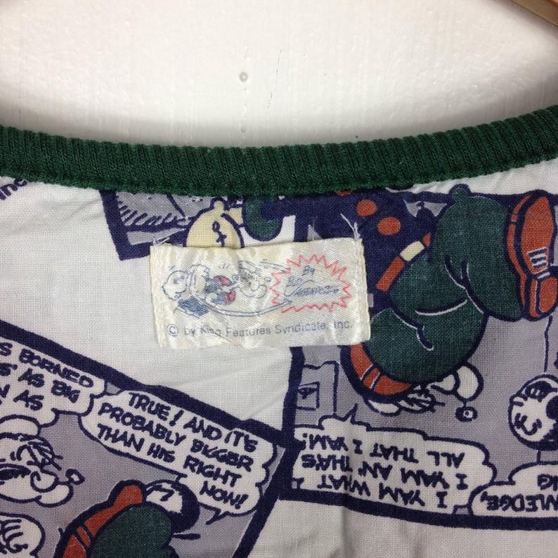 Disney Vintage 90s REVERSIBLE POPEYE ANIMATION Full Print OVP Size US M / EU 48-50 / 2 - 4 Thumbnail