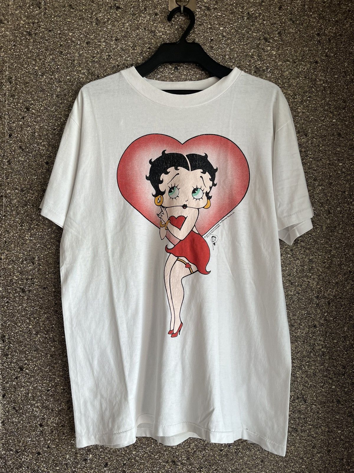 Image of Made In USA x Vintage Betty Boop Ft85 in White, Men's (Size XL)