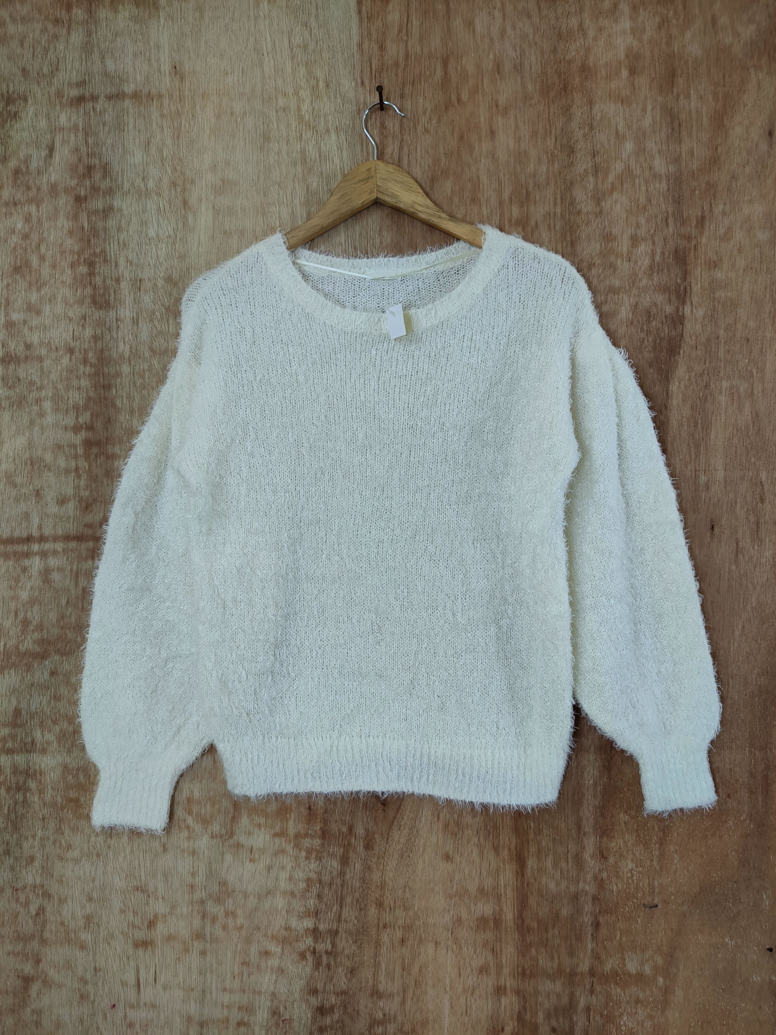 Aran Isles Knitwear × Japanese Brand Japan fur shaggy mohair knitwear sweatshirt #46-582 Size US S / EU 44-46 / 1 - 1 Thumbnail