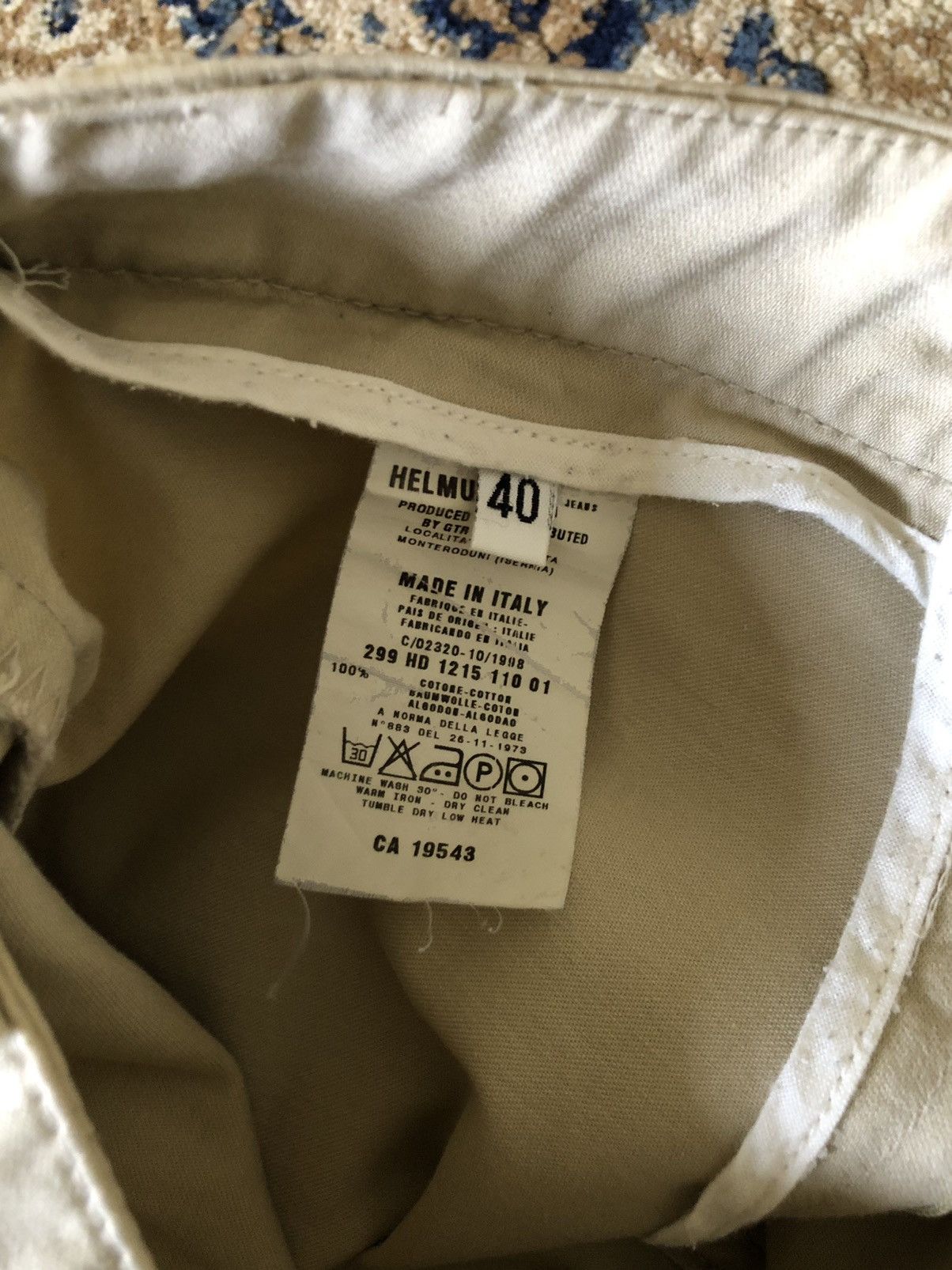 Helmut Lang 1998 Helmut Lang Side Pocket Cargo Pant Size US 29 - 10 Thumbnail