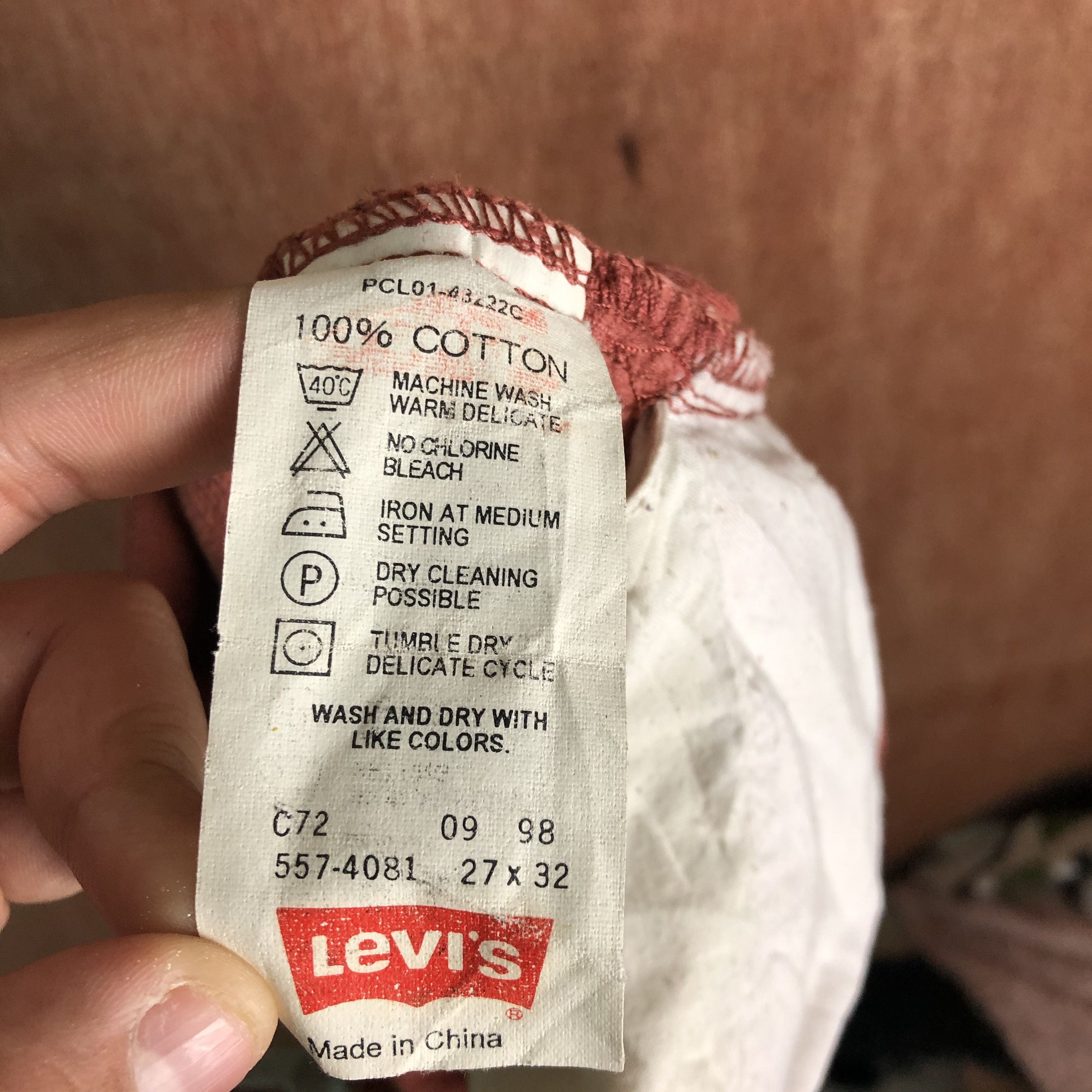 Levi's DLL Levi's Conduroy Vintage Streetwear Pants #c101 Size US 27 - 11 Thumbnail