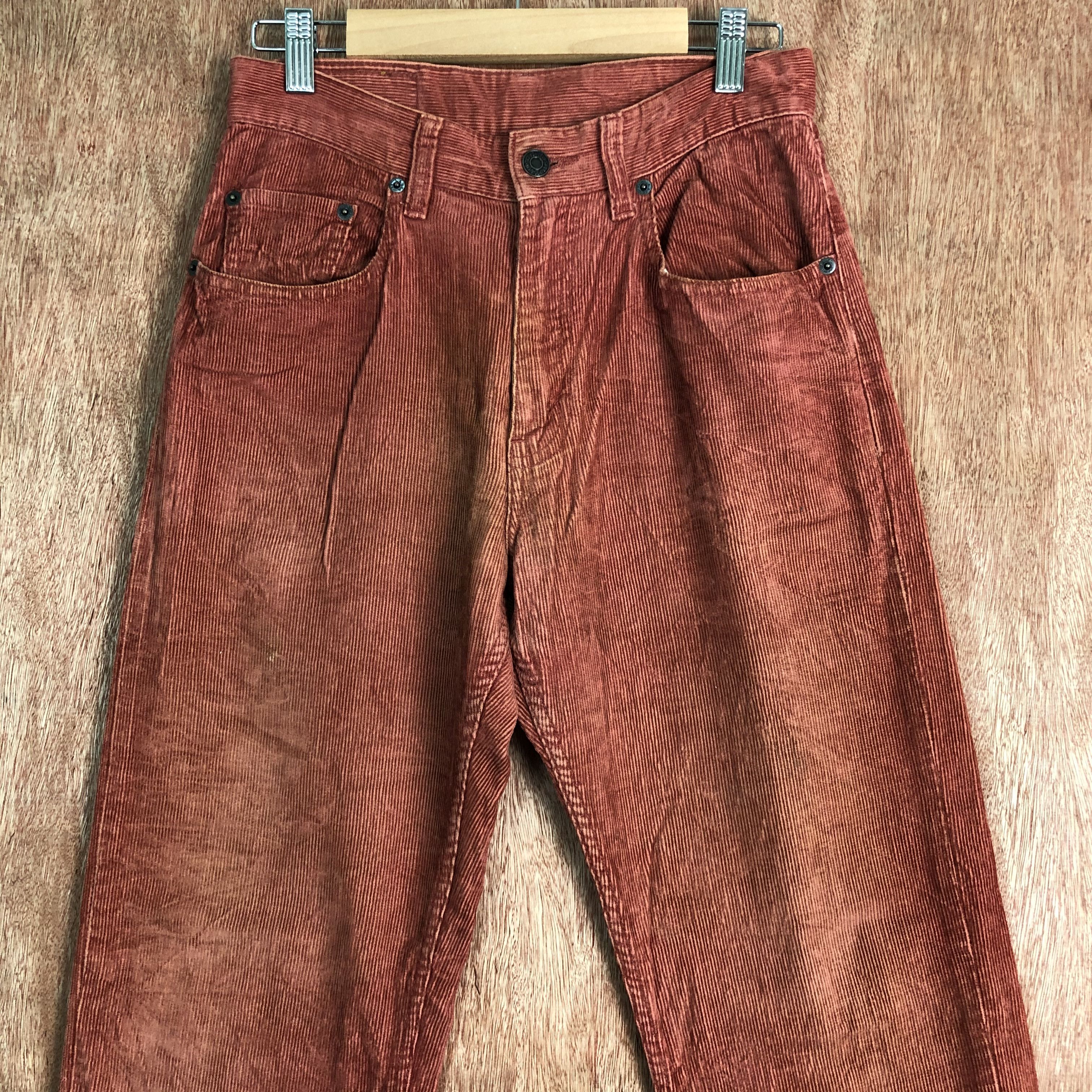 Levi's DLL Levi's Conduroy Vintage Streetwear Pants #c101 Size US 27 - 2 Thumbnail