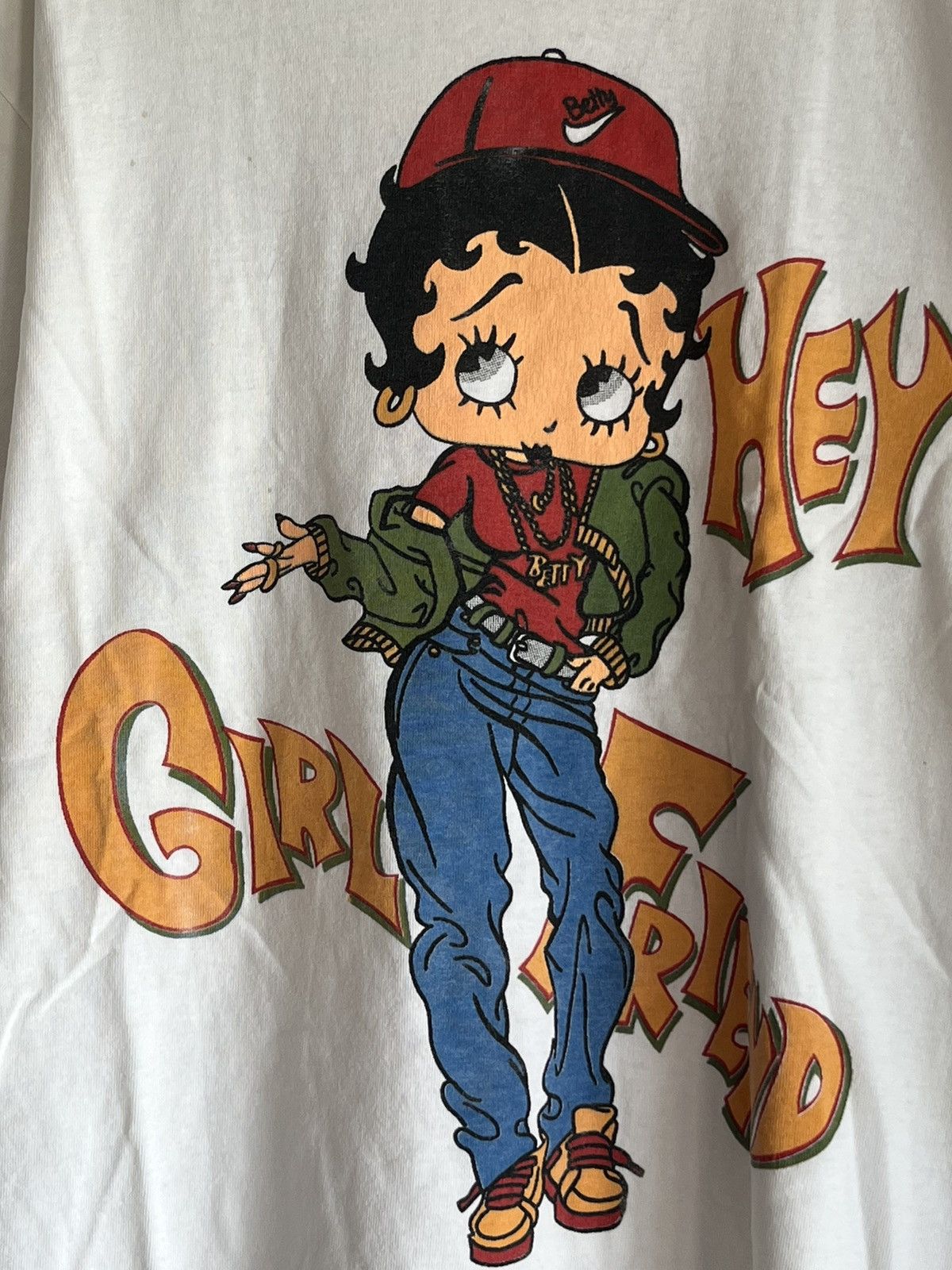 Vintage Betty Boops Hey girlfriend ft85 Size US M / EU 48-50 / 2 - 2 Thumbnail