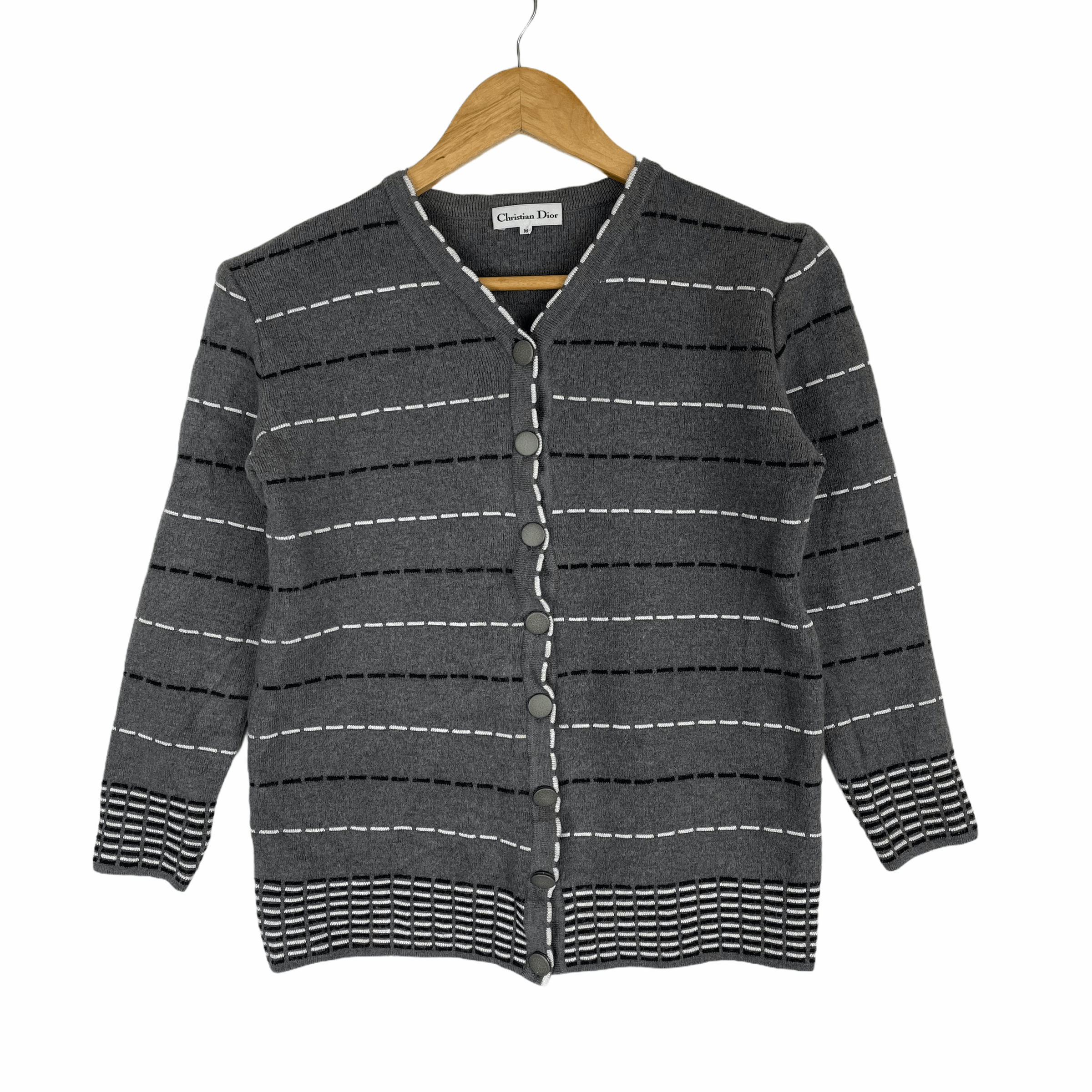 Christian Dior Monsieur CHRISTIAN DIOR CD Homme Stripes Knitwear Medium Size Size US M / EU 48-50 / 2 - 1 Thumbnail