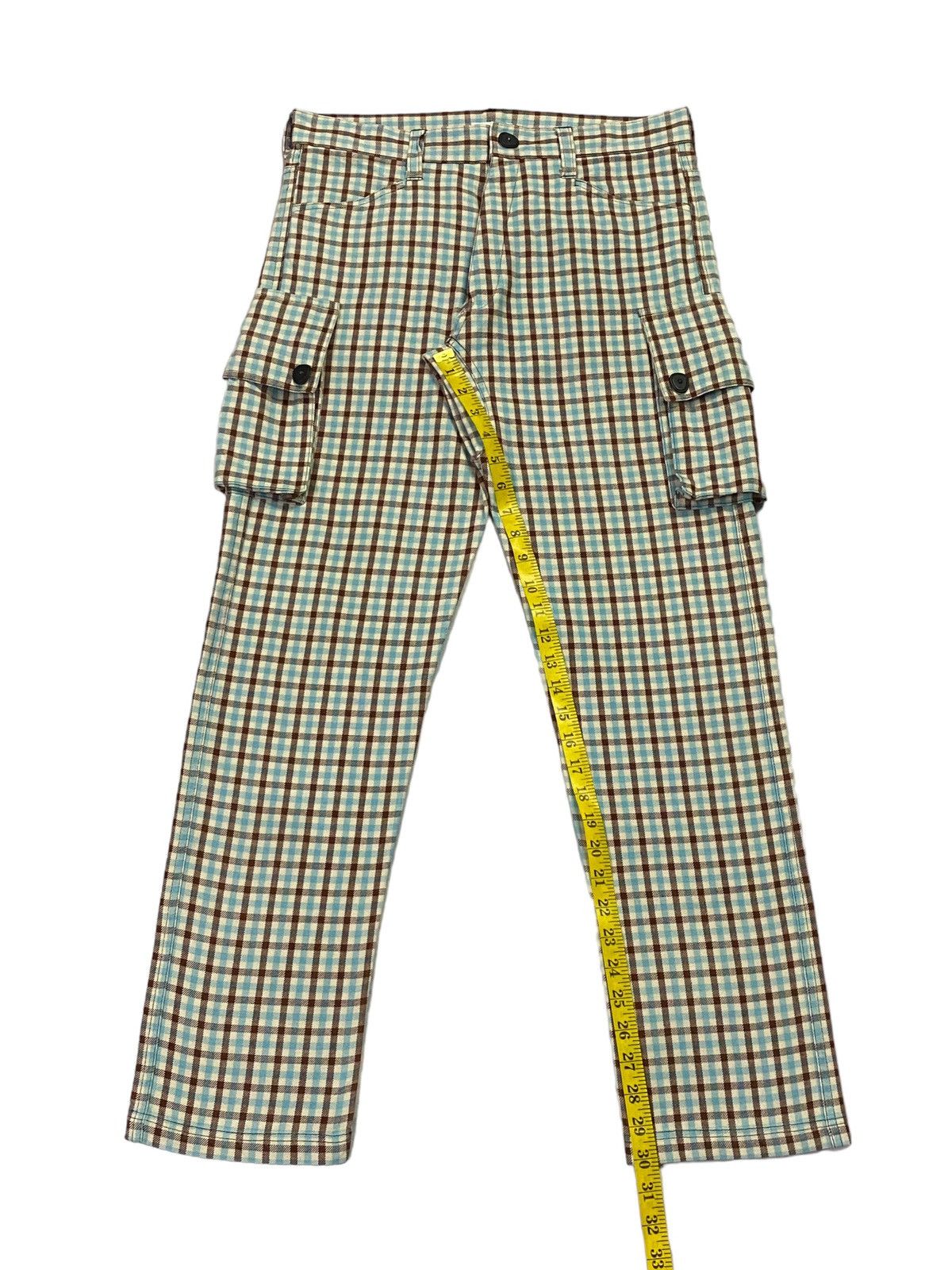 20471120 × Beauty Beast × Japanese Brand Milk Boy Flap Pocket Side Plaid Pants Size US 31 - 7 Thumbnail