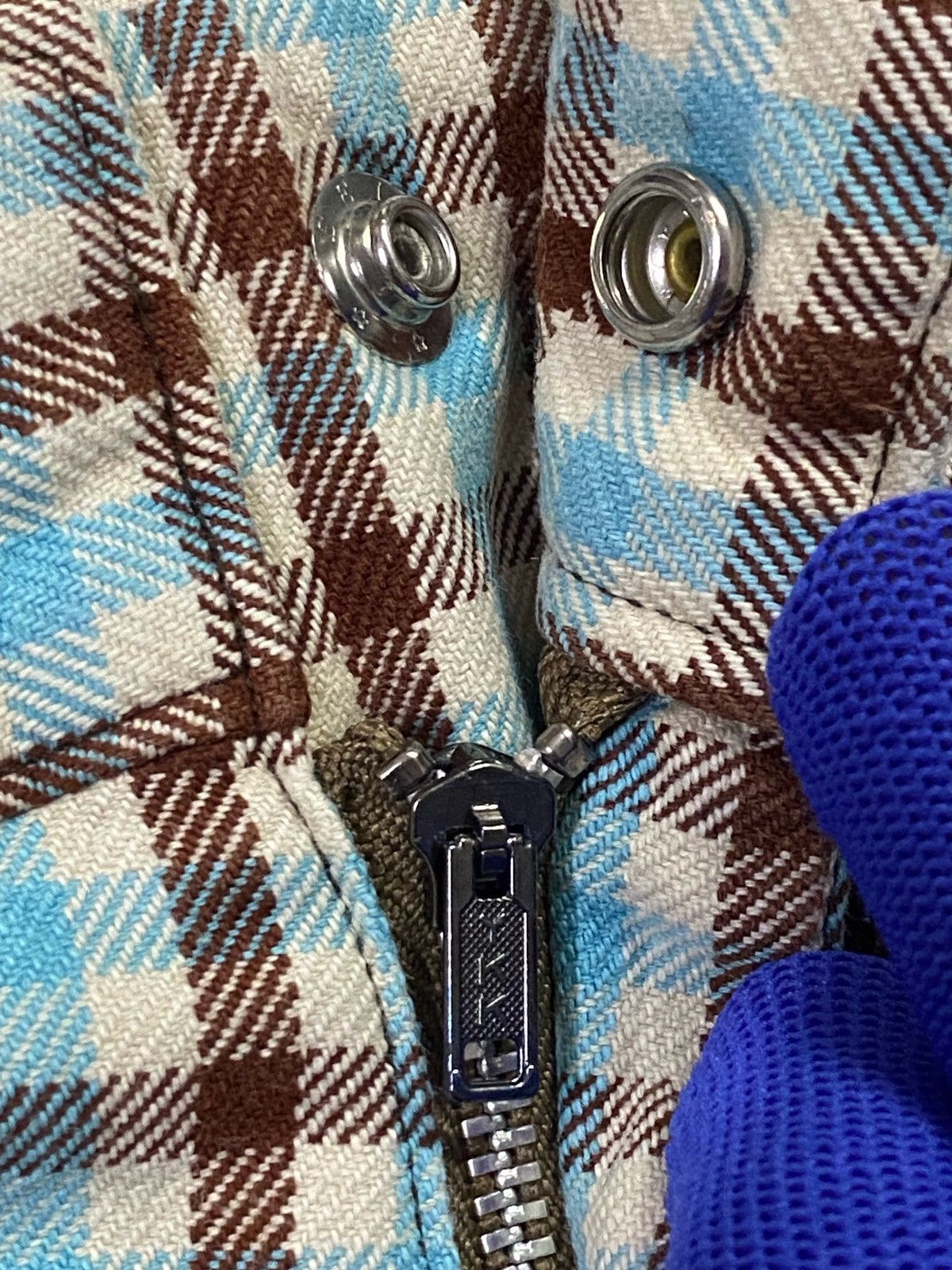 20471120 × Beauty Beast × Japanese Brand Milk Boy Flap Pocket Side Plaid Pants Size US 31 - 14 Thumbnail