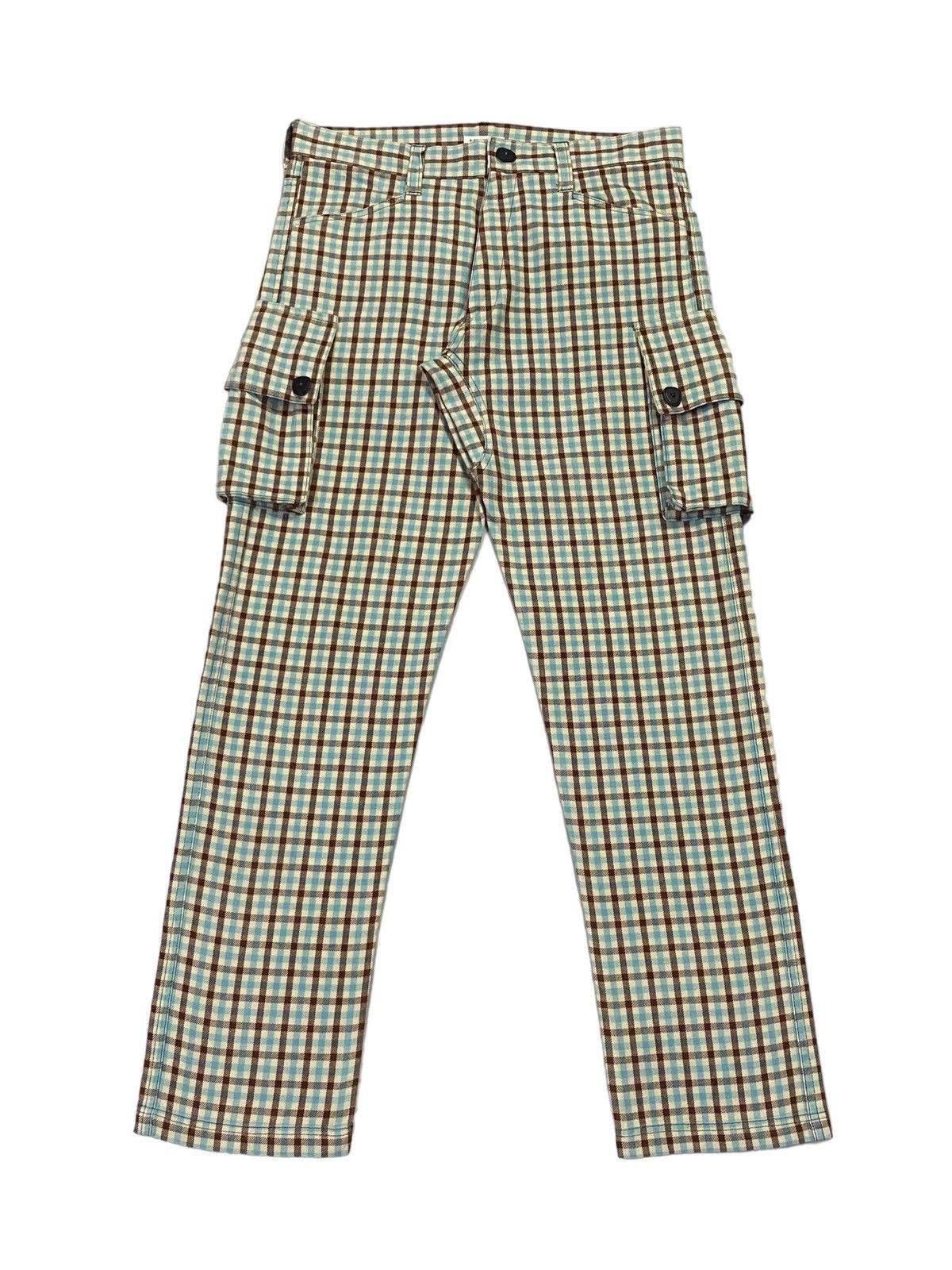 20471120 × Beauty Beast × Japanese Brand Milk Boy Flap Pocket Side Plaid Pants Size US 31 - 2 Thumbnail