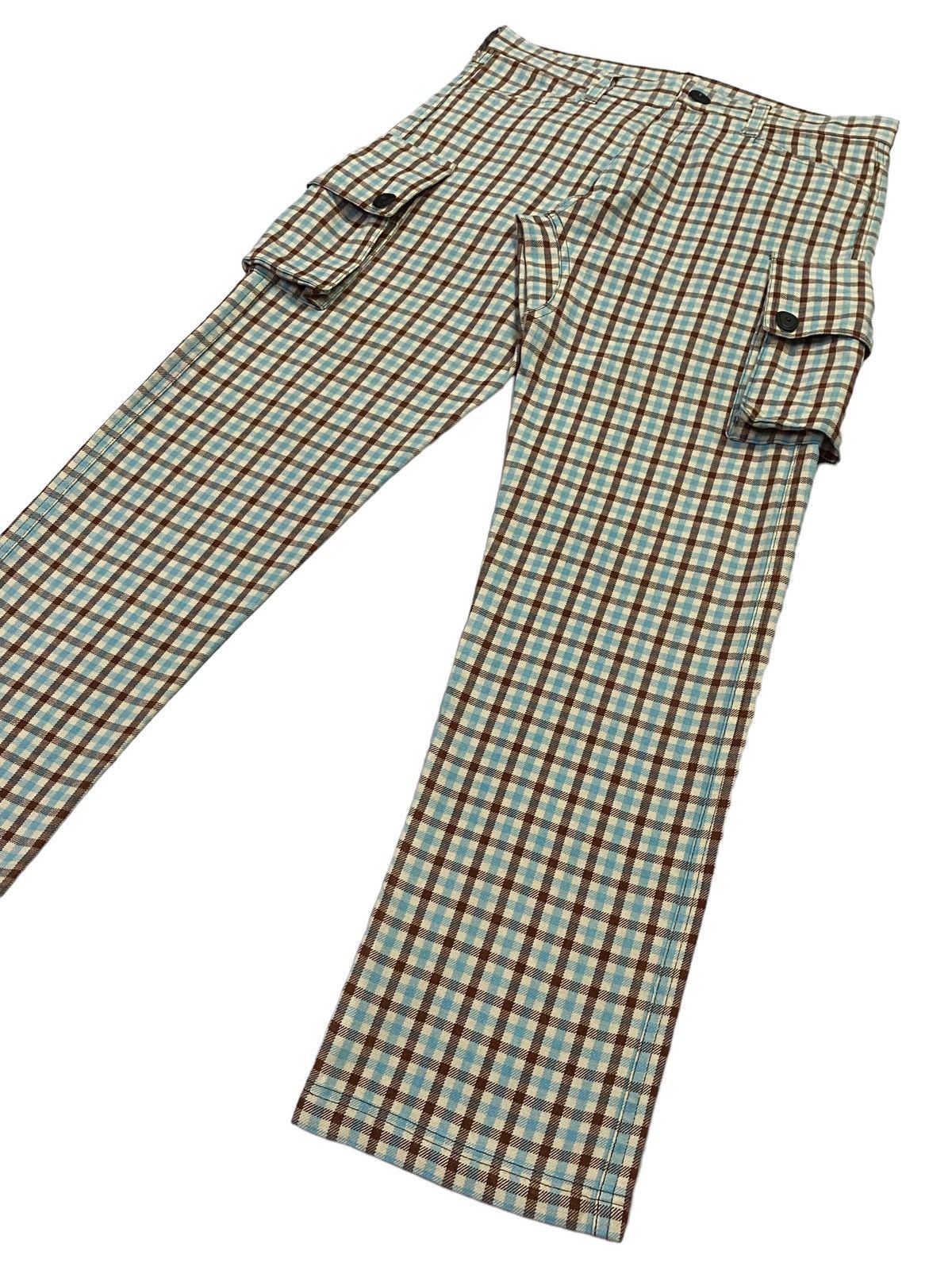 20471120 × Beauty Beast × Japanese Brand Milk Boy Flap Pocket Side Plaid Pants Size US 31 - 22 Thumbnail