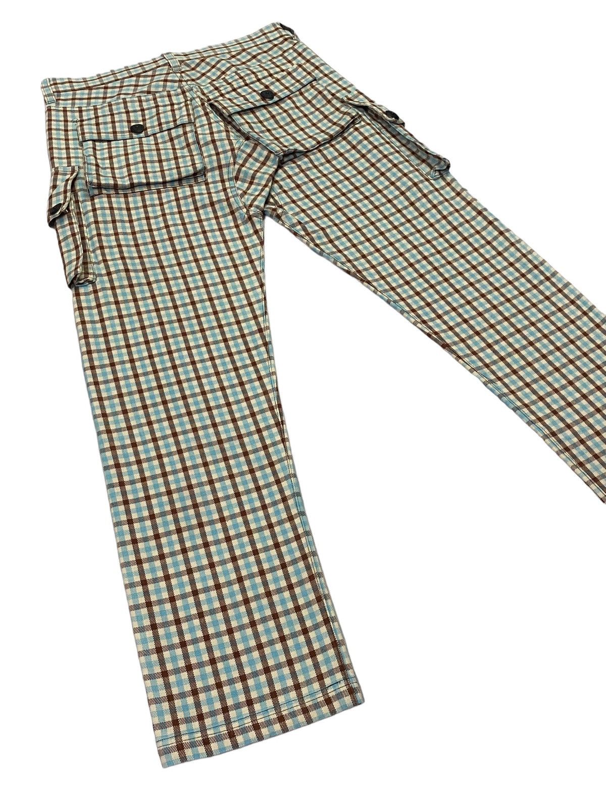 20471120 × Beauty Beast × Japanese Brand Milk Boy Flap Pocket Side Plaid Pants Size US 31 - 21 Thumbnail