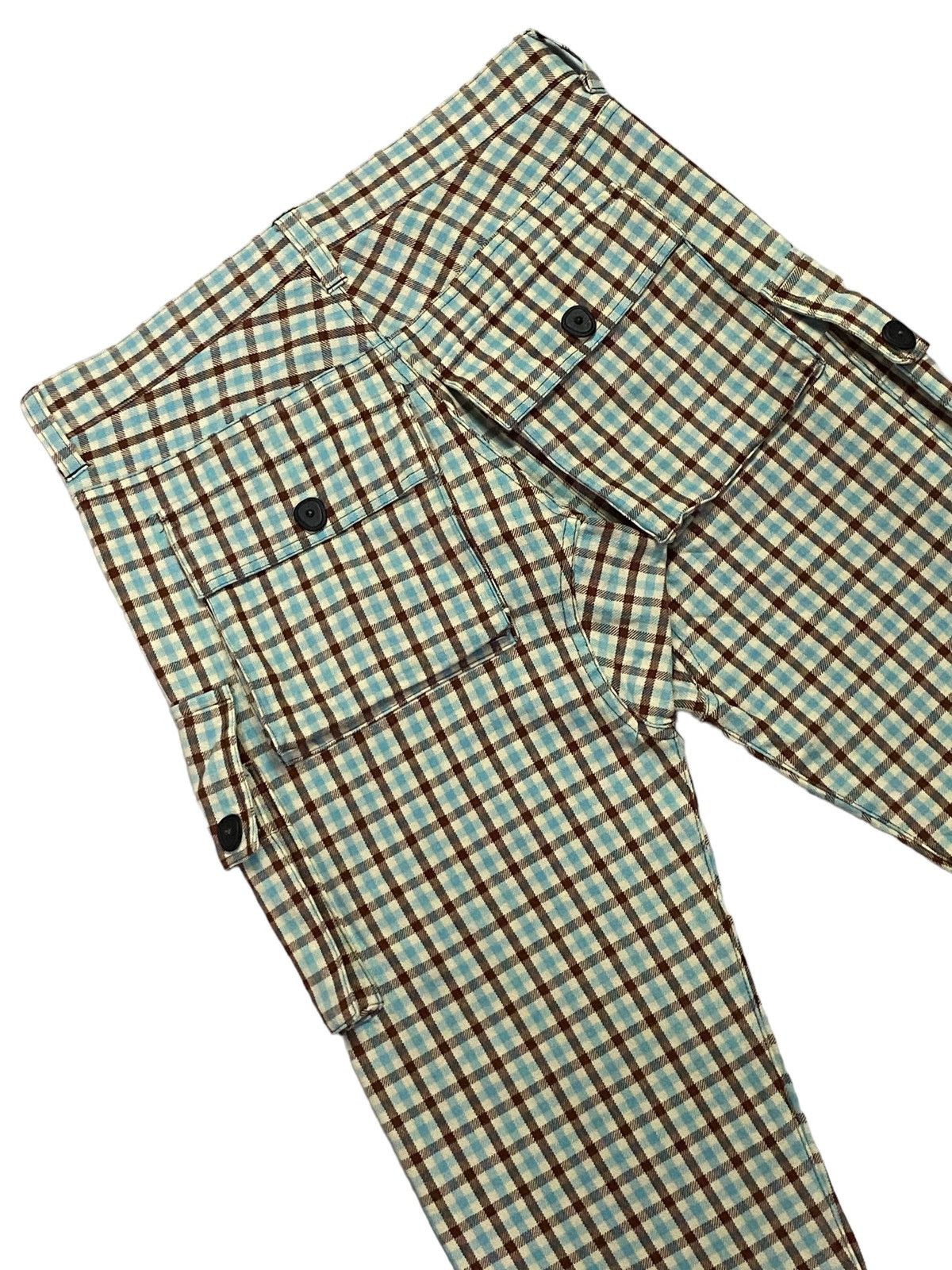 20471120 × Beauty Beast × Japanese Brand Milk Boy Flap Pocket Side Plaid Pants Size US 31 - 16 Thumbnail