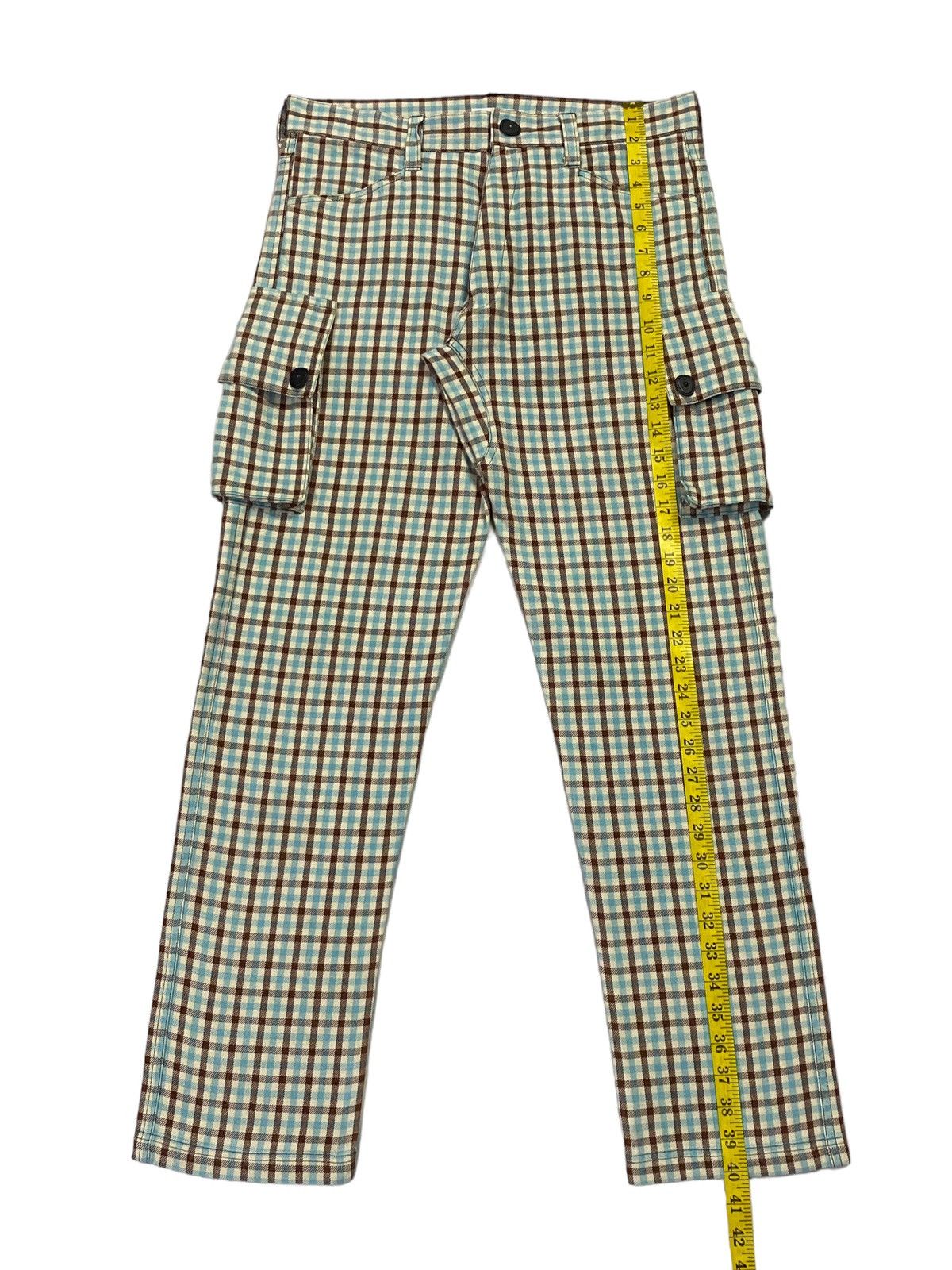 20471120 × Beauty Beast × Japanese Brand Milk Boy Flap Pocket Side Plaid Pants Size US 31 - 6 Thumbnail
