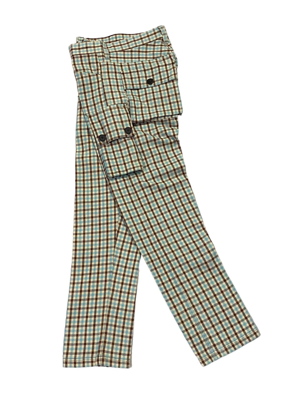 20471120 × Beauty Beast × Japanese Brand Milk Boy Flap Pocket Side Plaid Pants Size US 31 - 24 Thumbnail