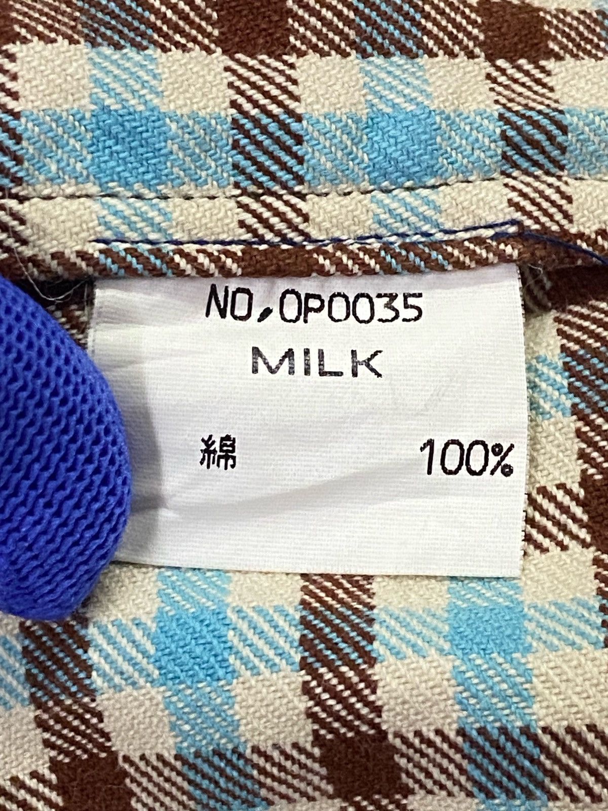20471120 × Beauty Beast × Japanese Brand Milk Boy Flap Pocket Side Plaid Pants Size US 31 - 12 Thumbnail