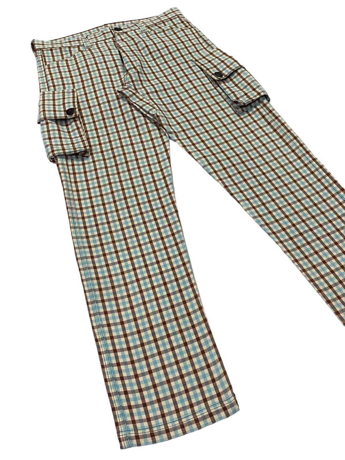 20471120 × Beauty Beast × Japanese Brand Milk Boy Flap Pocket Side Plaid Pants Size US 31 - 19 Thumbnail