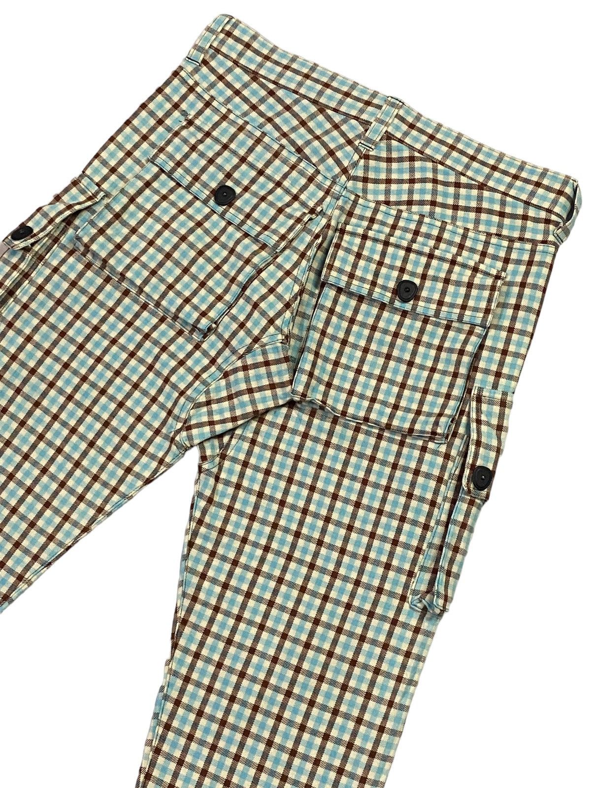 20471120 × Beauty Beast × Japanese Brand Milk Boy Flap Pocket Side Plaid Pants Size US 31 - 17 Thumbnail