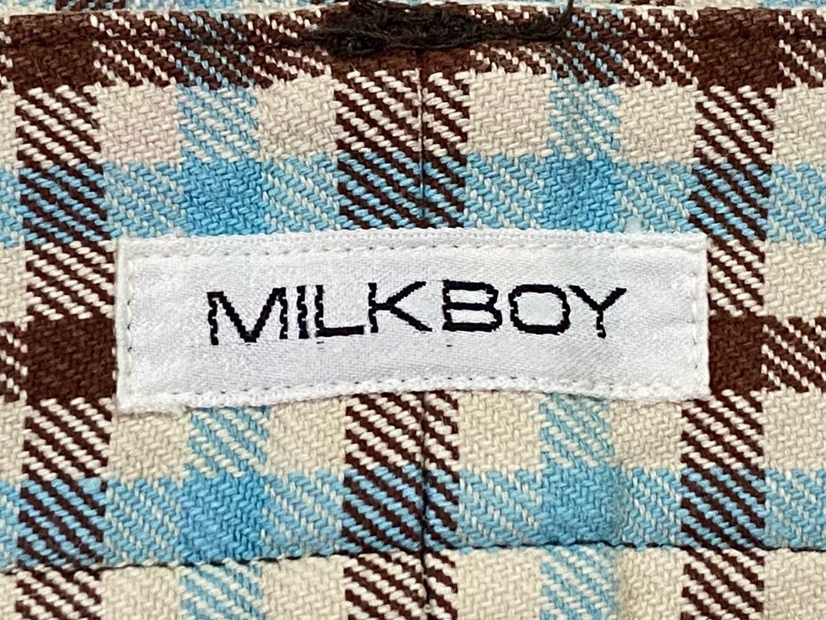 20471120 × Beauty Beast × Japanese Brand Milk Boy Flap Pocket Side Plaid Pants Size US 31 - 11 Thumbnail