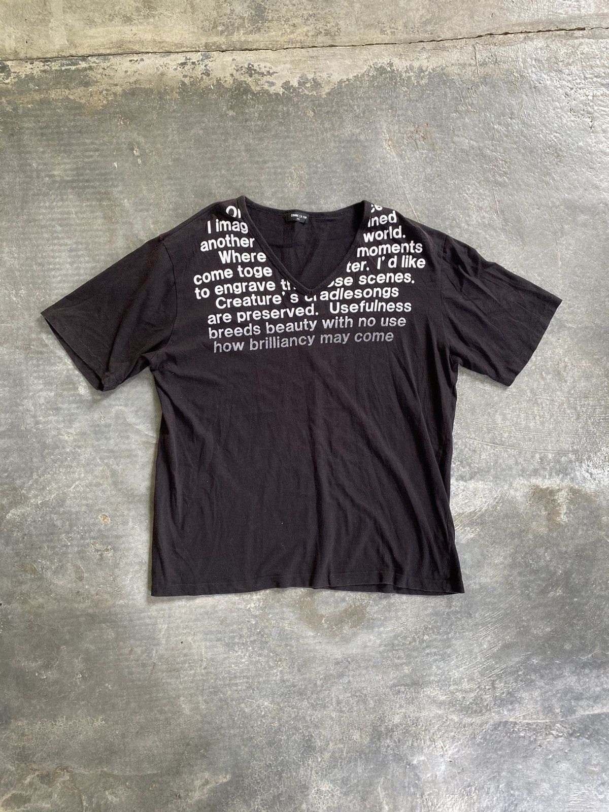 Tornado Mart V Neck Gradian Poem tee COMME ÇA Size US L / EU 52-54 / 3 - 2 Thumbnail