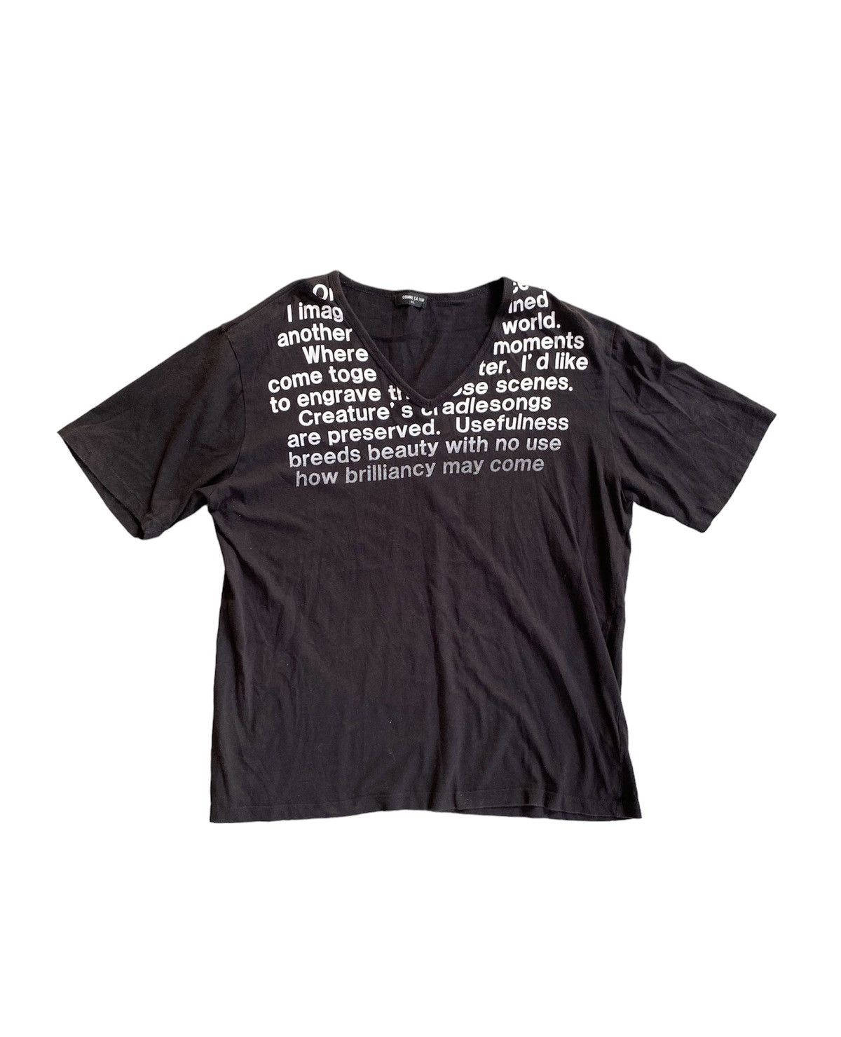 Tornado Mart V Neck Gradian Poem tee COMME ÇA Size US L / EU 52-54 / 3 - 1 Thumbnail