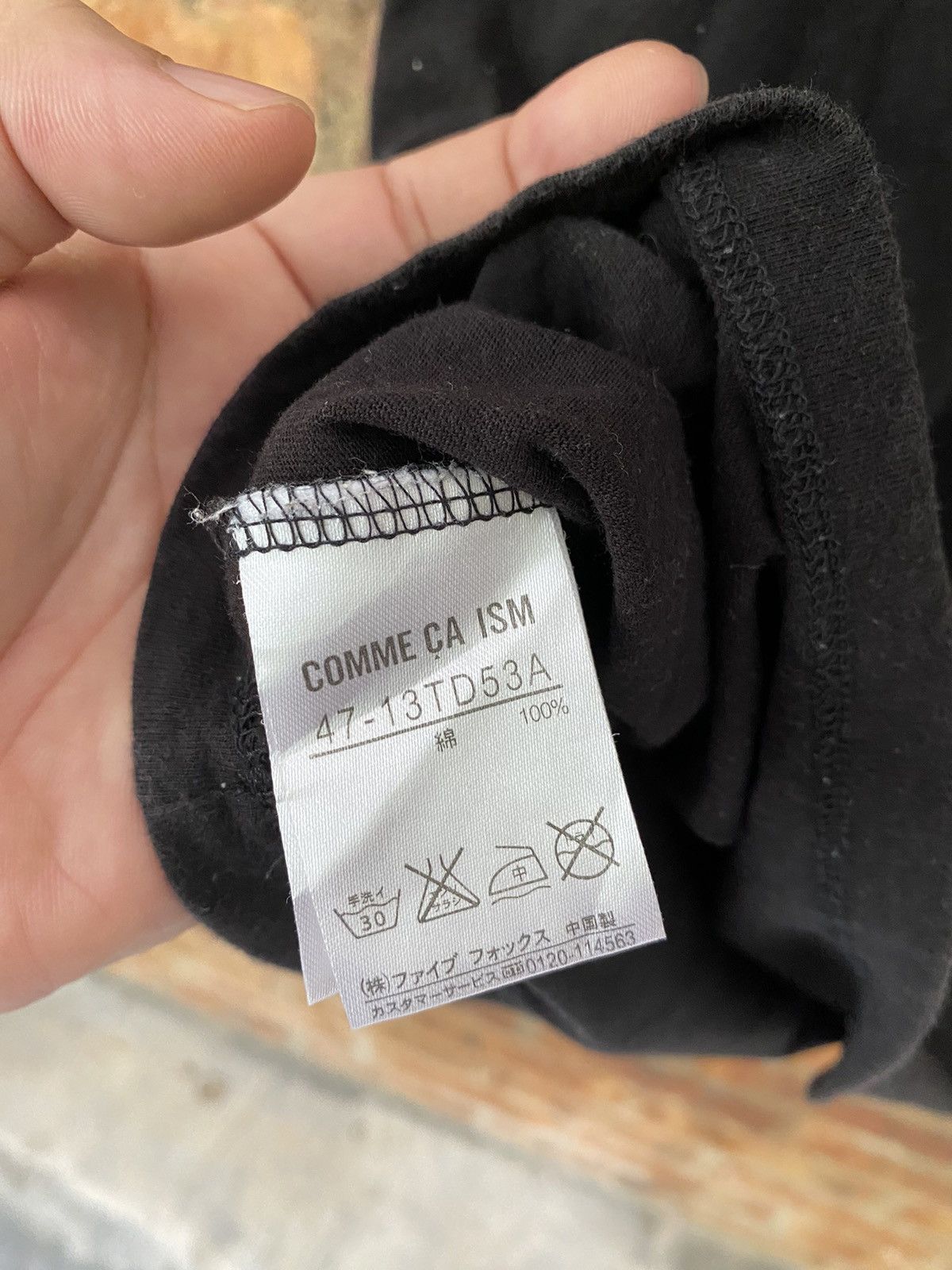 Tornado Mart V Neck Gradian Poem tee COMME ÇA Size US L / EU 52-54 / 3 - 9 Thumbnail