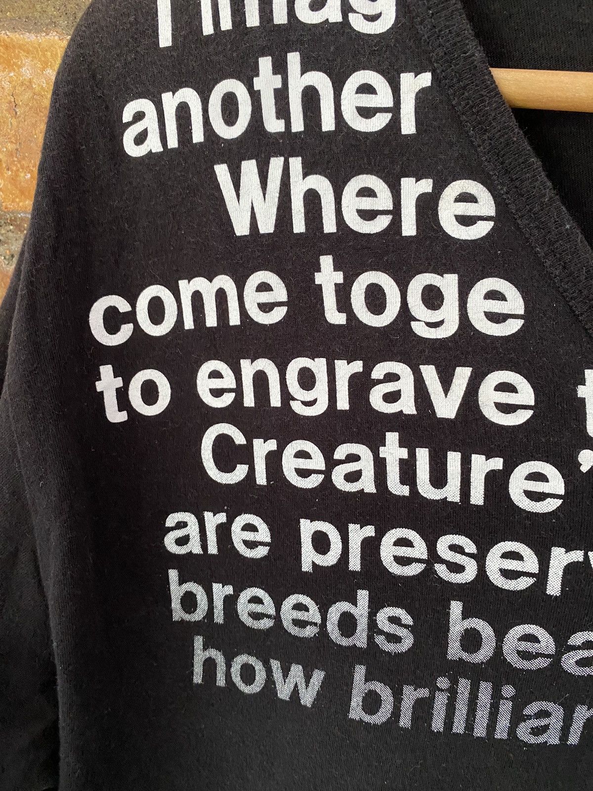 Tornado Mart V Neck Gradian Poem tee COMME ÇA Size US L / EU 52-54 / 3 - 6 Thumbnail
