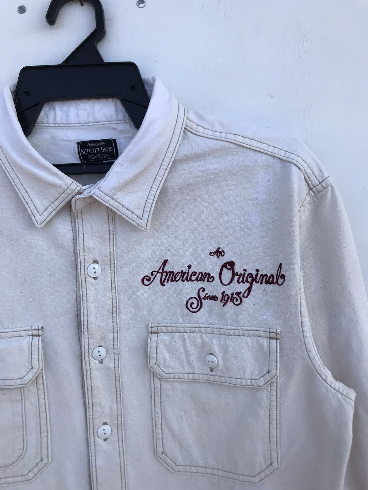 Other Schott NYC Old York Denim Shirt Size US L / EU 52-54 / 3 - 4 Thumbnail