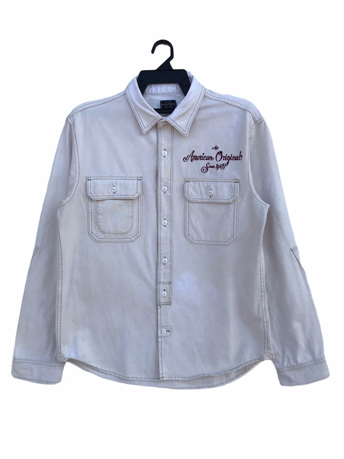 Other Schott NYC Old York Denim Shirt Size US L / EU 52-54 / 3 - 2 Thumbnail
