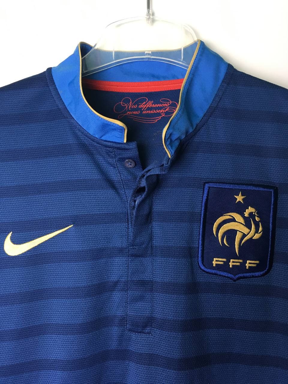 Nike FRANCE 2012 HOME FOOTBALL SHIRT JERSEY NIKE 449680-405 Size US L / EU 52-54 / 3 - 3 Thumbnail
