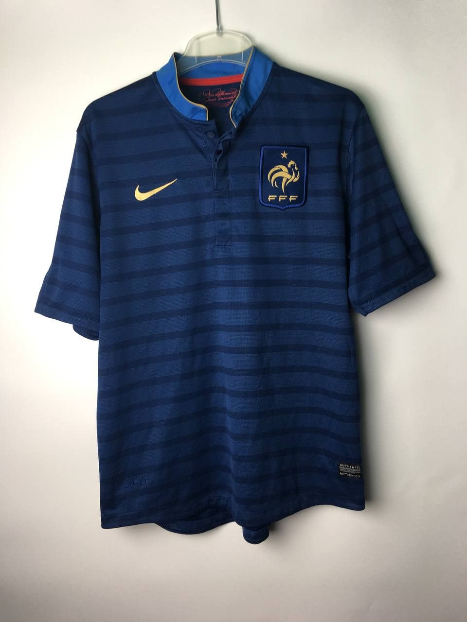Nike FRANCE 2012 HOME FOOTBALL SHIRT JERSEY NIKE 449680-405 Size US L / EU 52-54 / 3 - 1 Thumbnail