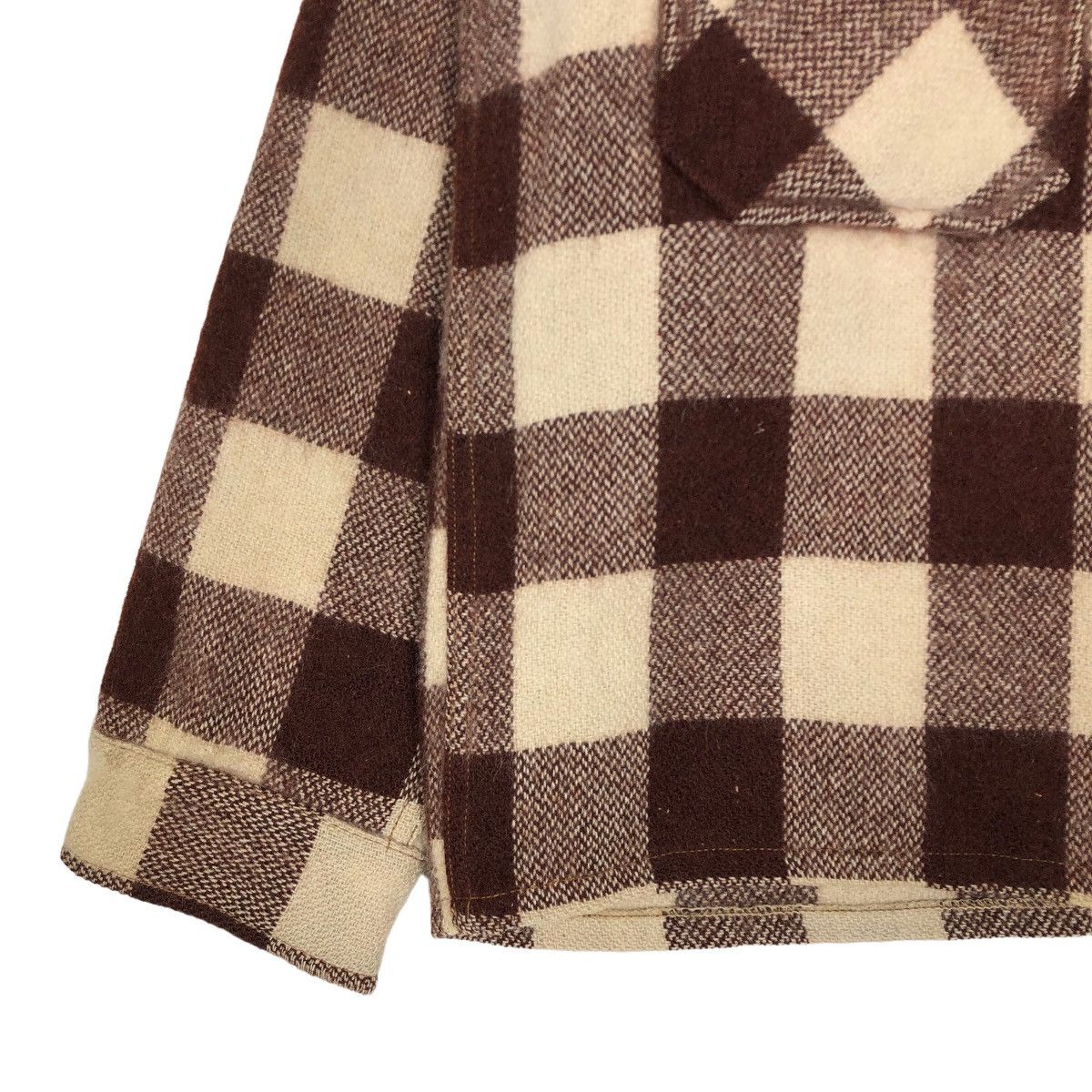 Flannel Vintage 90s North Country Wool Flannel Jacket Plaid Size US L / EU 52-54 / 3 - 3 Thumbnail