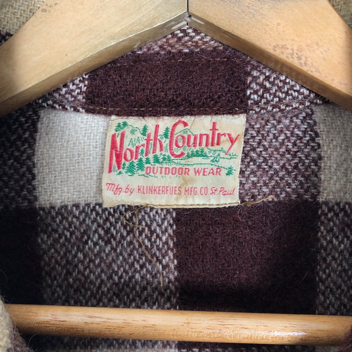 Flannel Vintage 90s North Country Wool Flannel Jacket Plaid Size US L / EU 52-54 / 3 - 7 Thumbnail