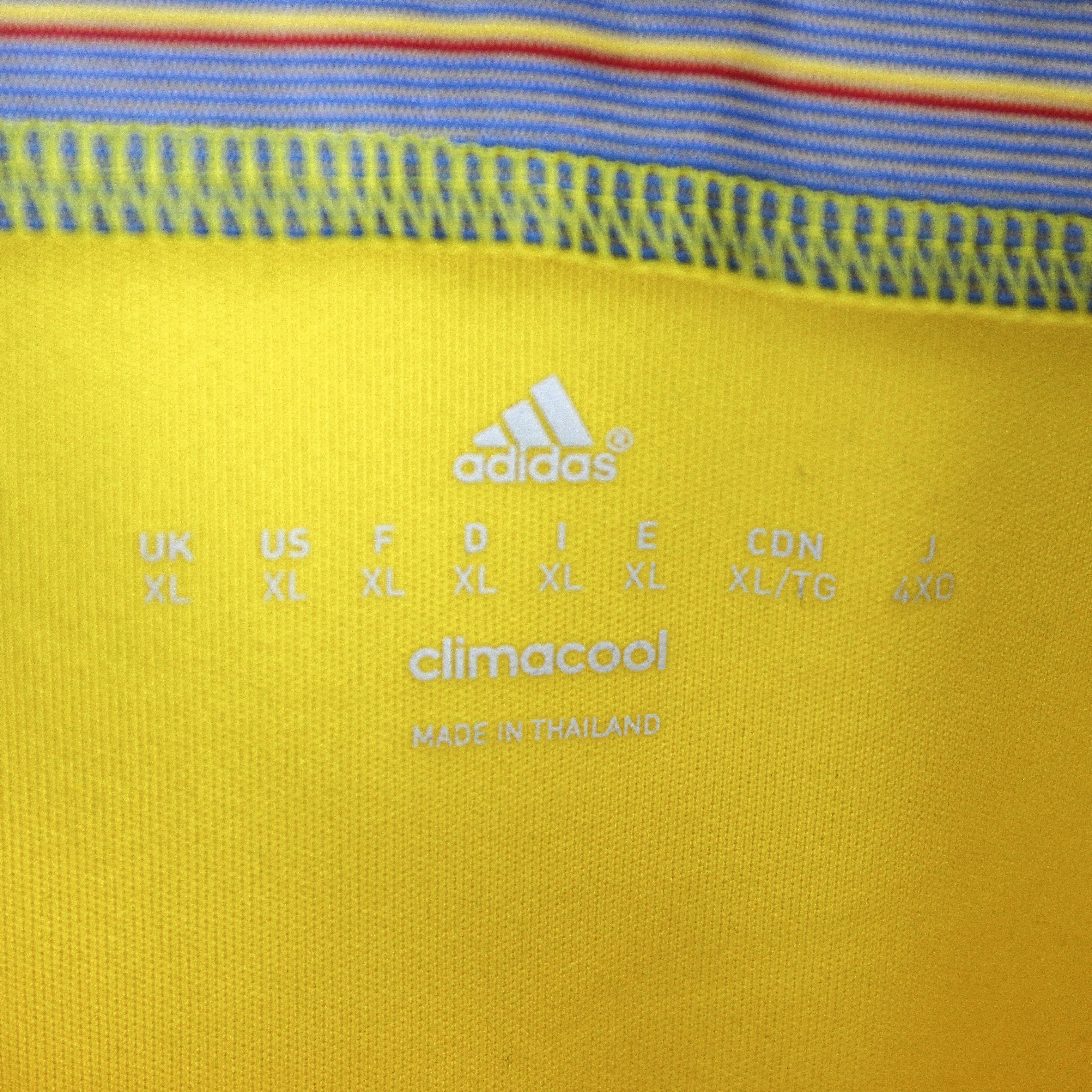 Adidas Sweden Mens XL Football Home Jersey Shirt Kit 2014 2015 Top Size US XL / EU 56 / 4 - 5 Thumbnail